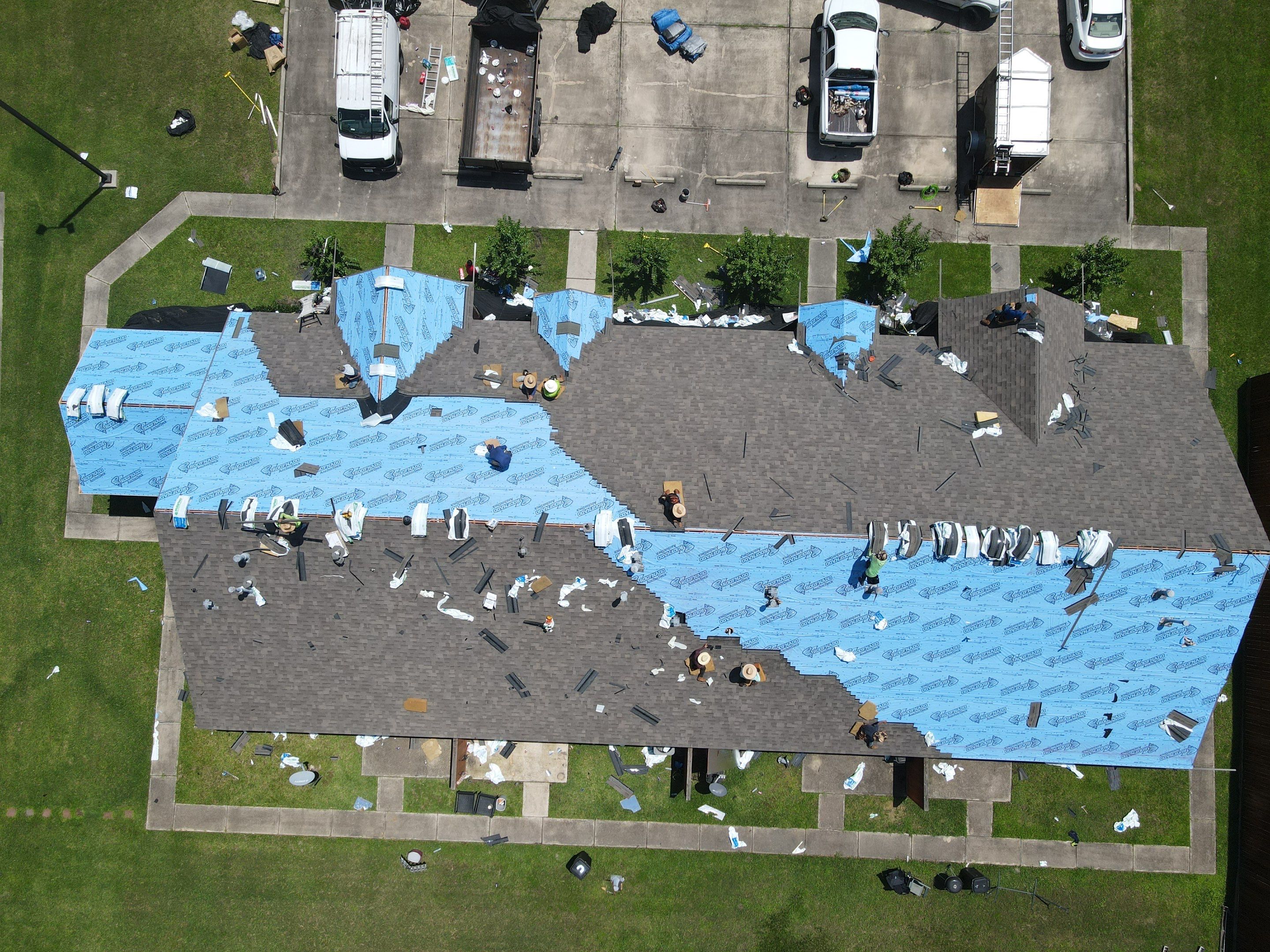 Commercial Roofing Installation using Malarkey Vista Impact Resistant by Roof Concepts Construction
