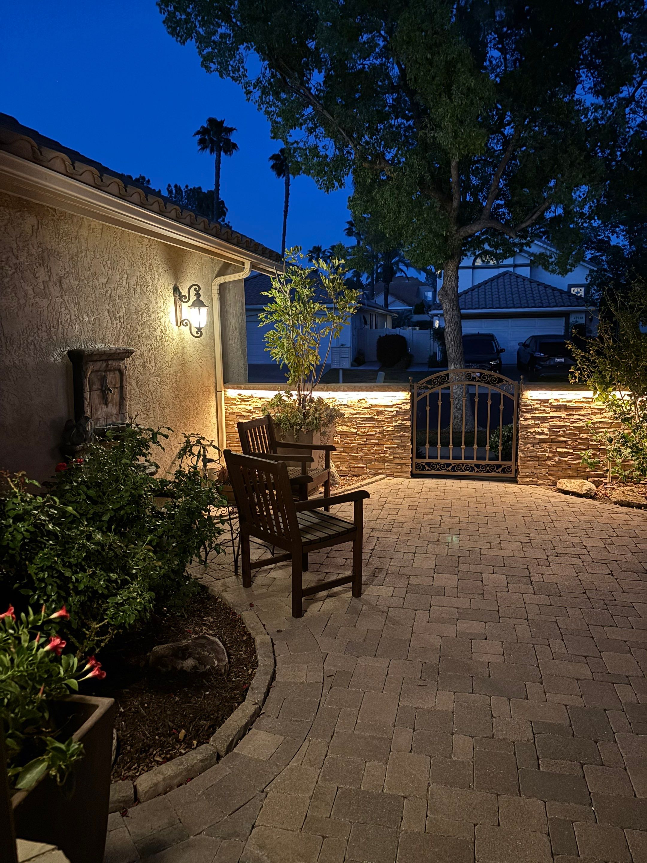 Smart LED Lighting and Custom Outdoor Living Space in Murrieta by Outdoor Lights + Shades