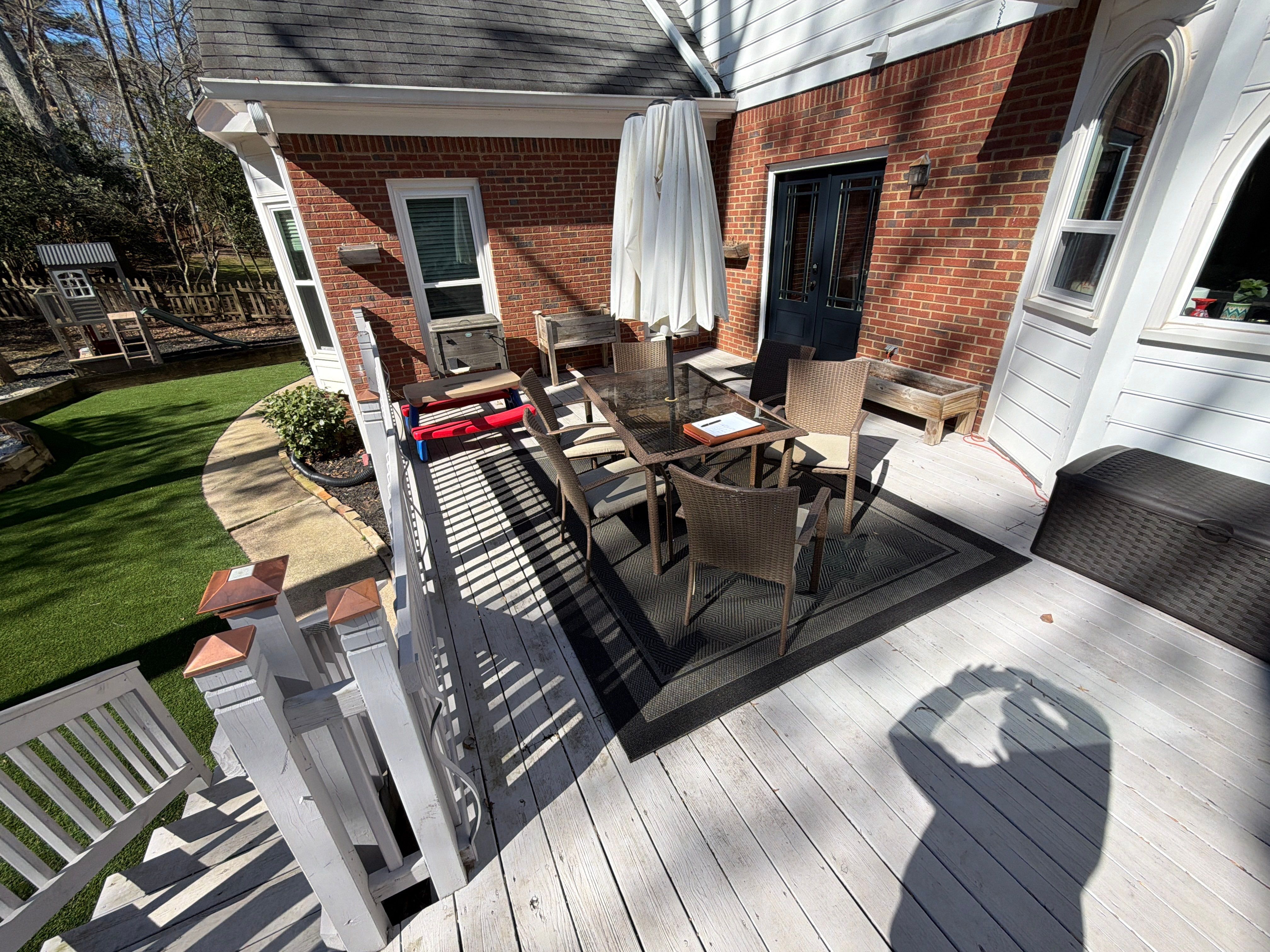 Alpharetta, GA Deckorators Deck Build with Trex Railing by Nelson Exteriors 