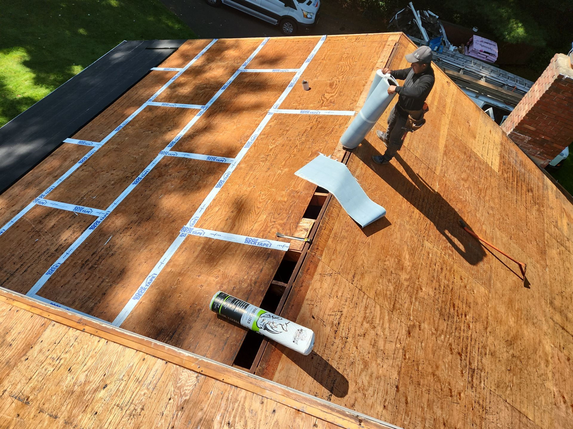 Residential Roofing Installation using Owens Corning TruDefinition Duration AR - Estate Gray by A Plus Exterior