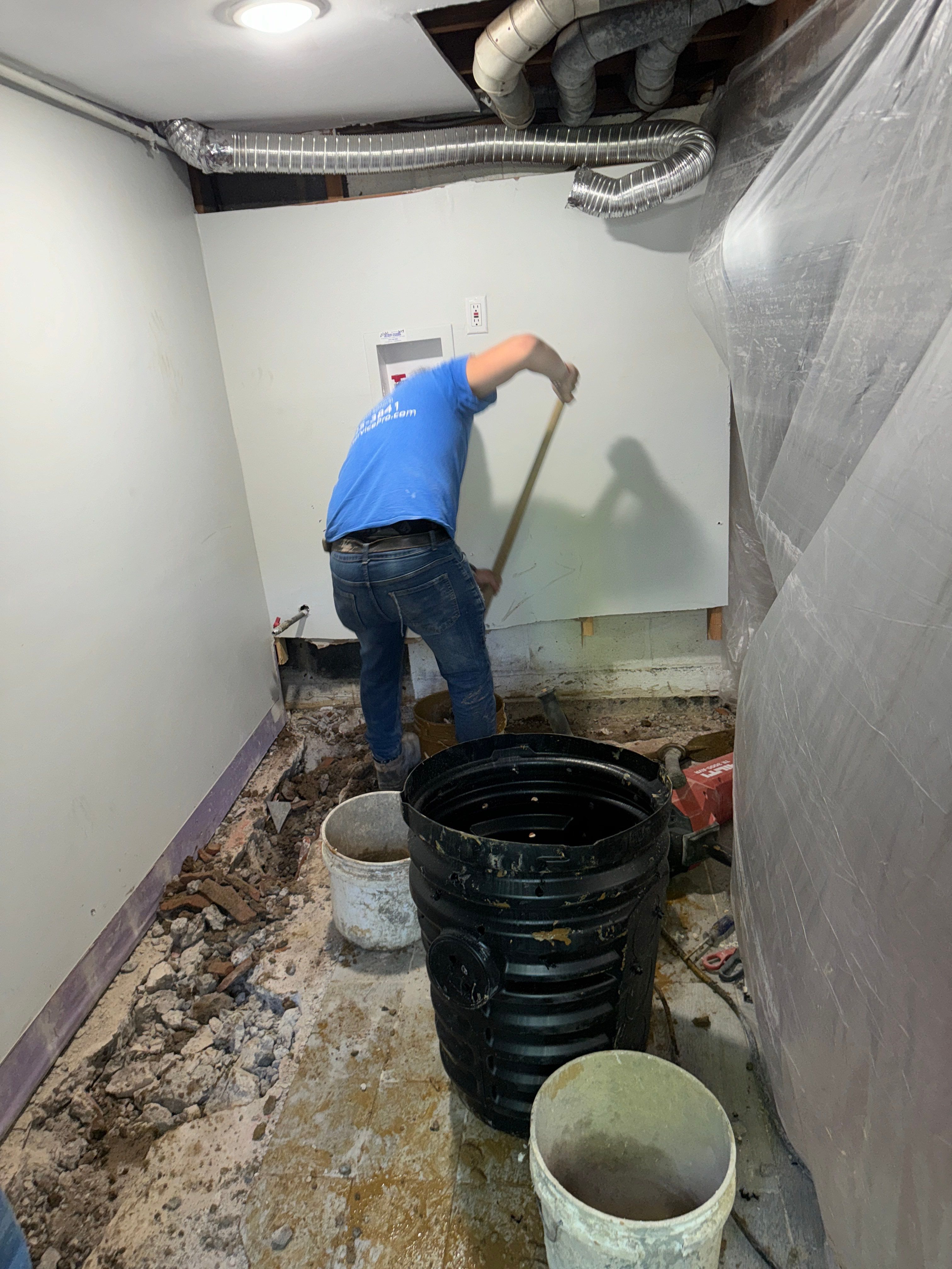 Interior French Drain Livingston NJ by Pure Service Pro, LLC 
