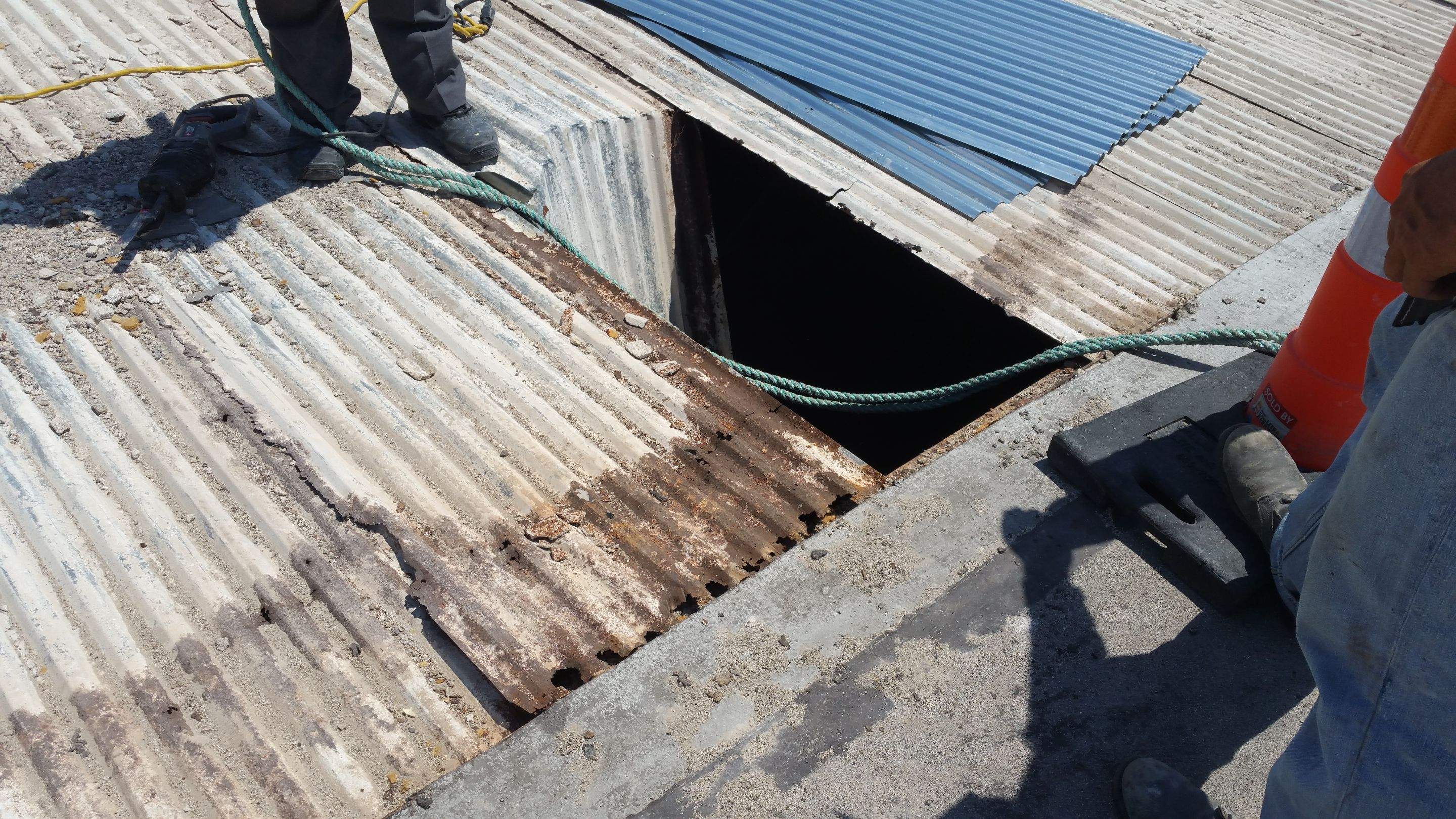 Massive Storm Damage Project - Factory in Arlington by First United Roofing & Construction