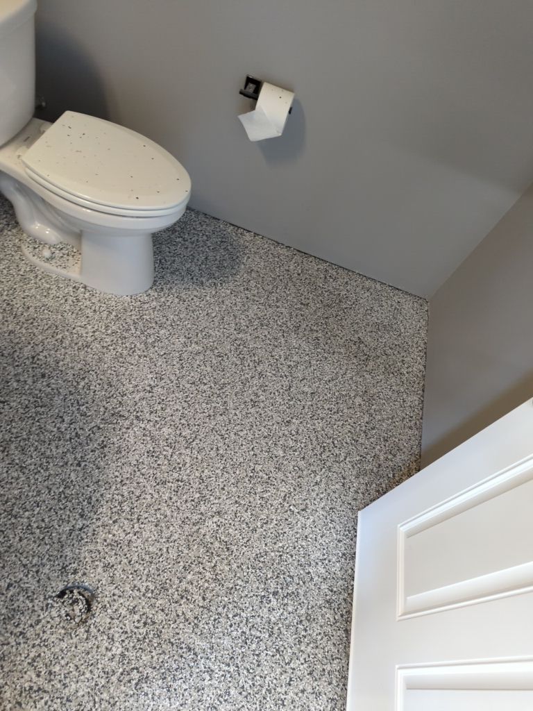 Shop Transformation using Slate Stone by Croc Coatings, LLC