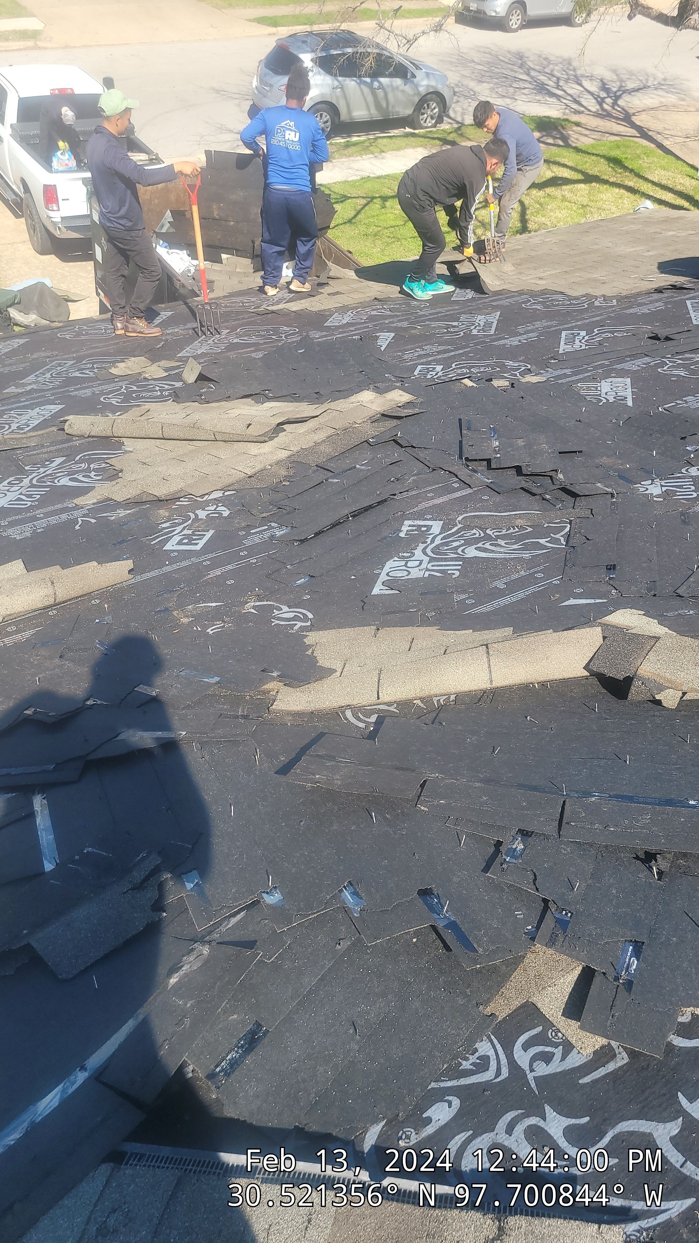 Residential Asphalt Shingle Roof Replacement and Decking Repair in Round Rock by Caliber Restoration LLC