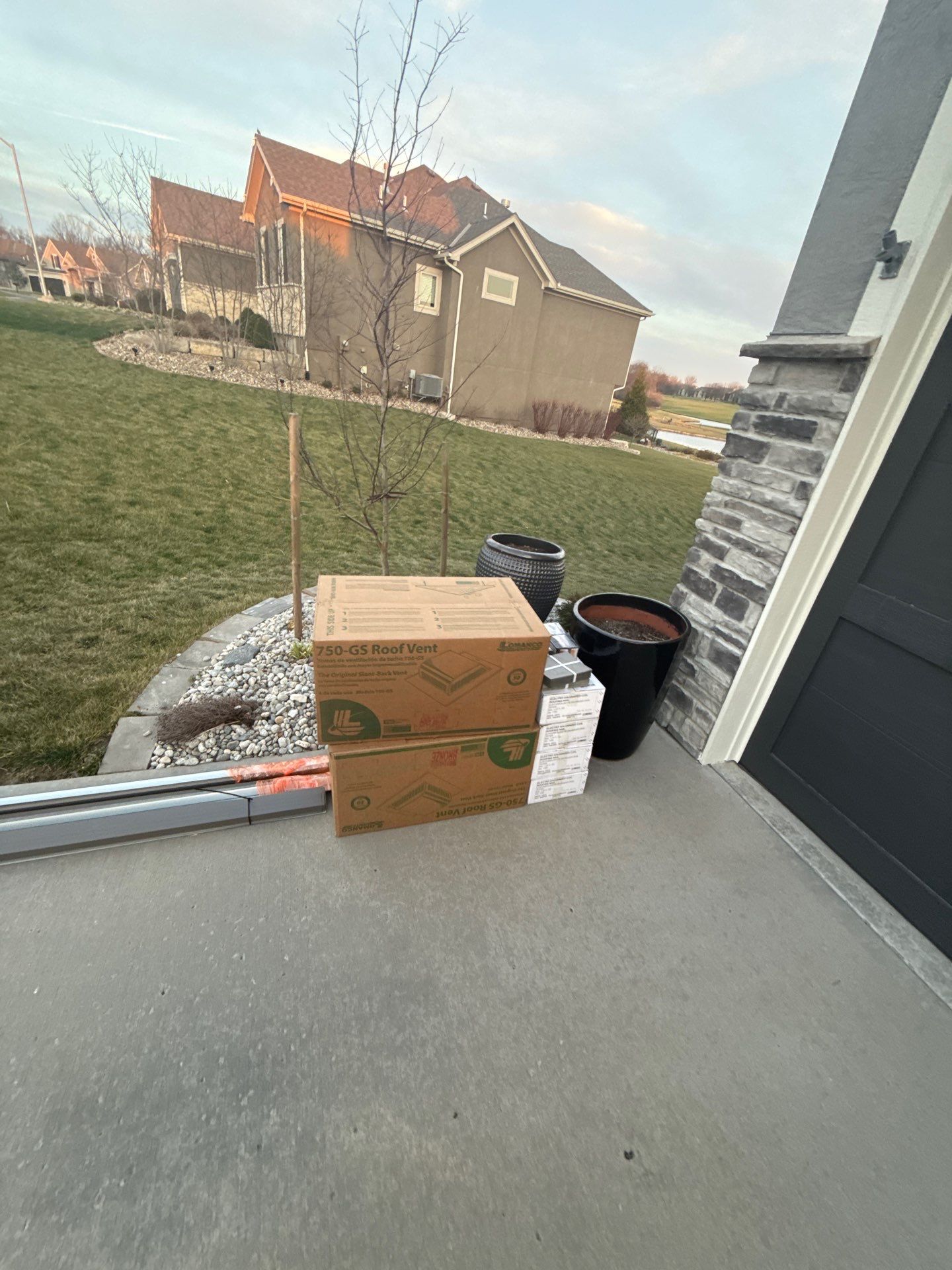 Hail Damaged Roof replacement in Staley Farms  by EEC  Windows, Siding & Roofing 