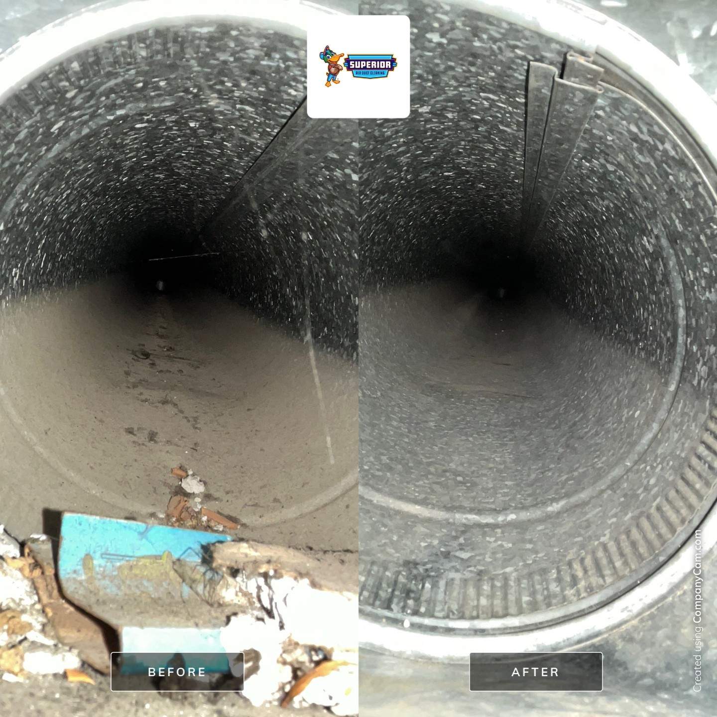 Air Duct Cleaning With a Vacuum Truck in Glenshaw, PA. by Superior Air Duct Cleaning