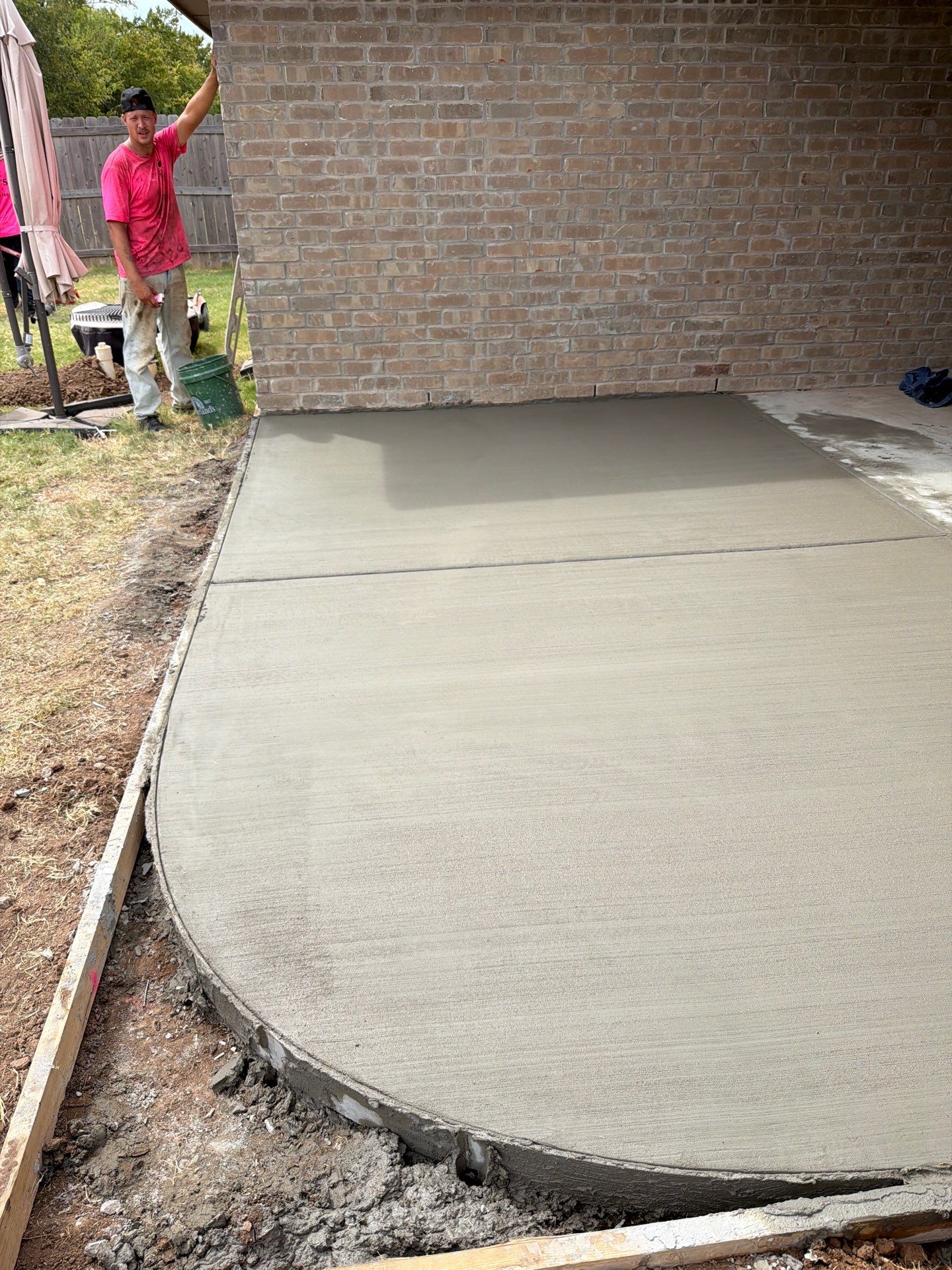 One Day Concrete Patio by Clays Services Inc