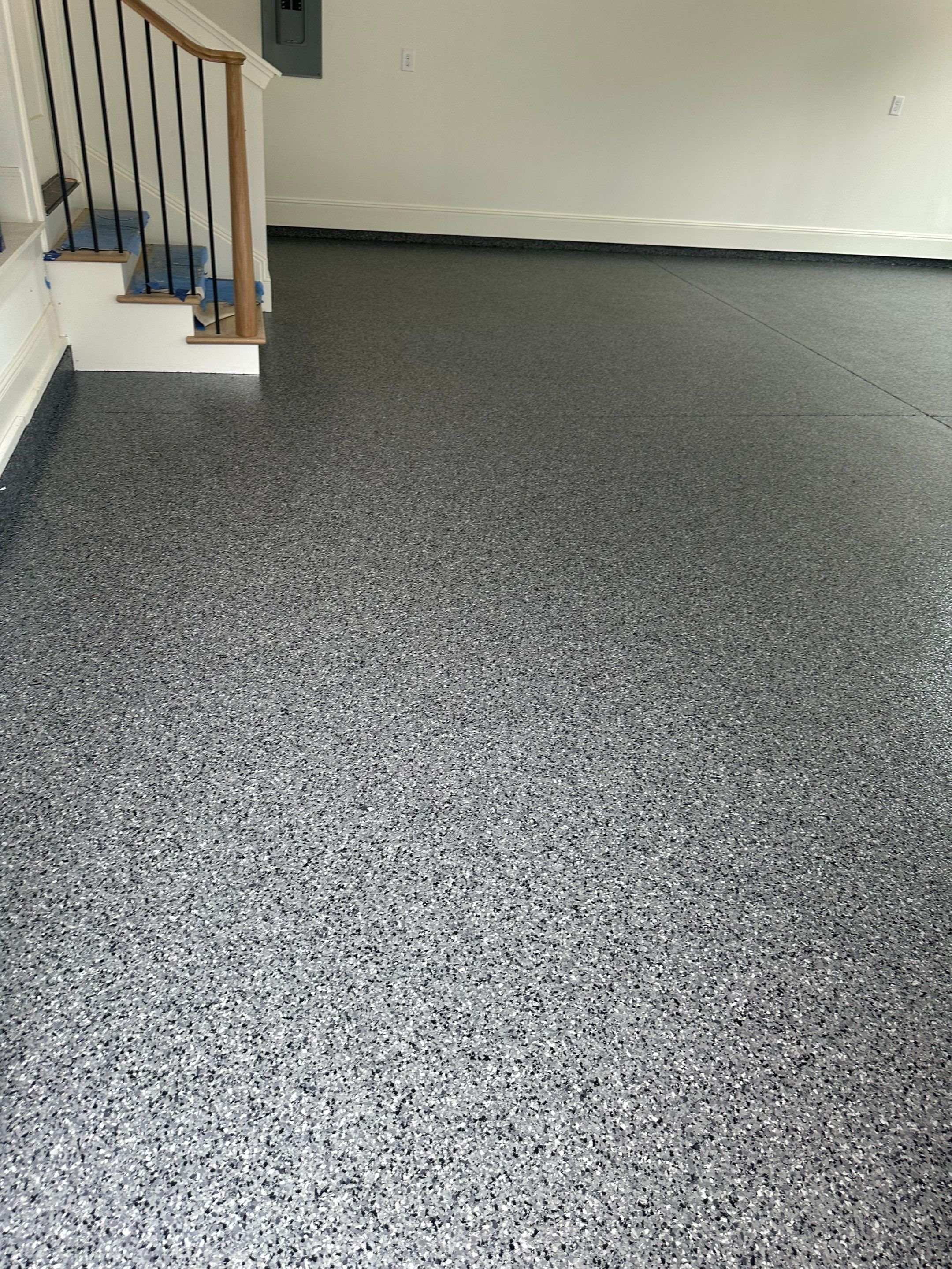 Garage Floor Coating using Nightfall by My Garage Floor Guys
