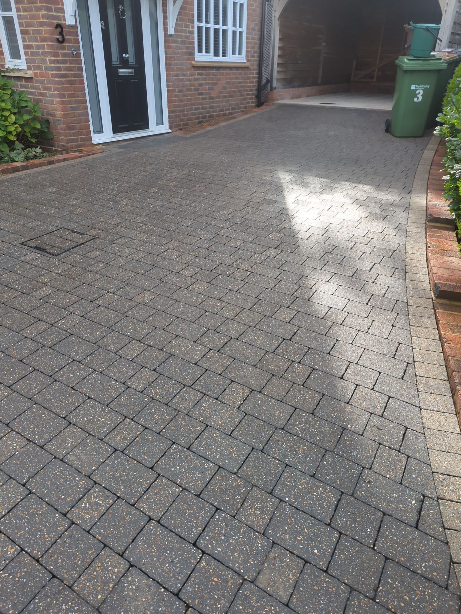 Driveway And Patio Clean using Softwash Equipment by Ges Exterior Cleaning ltd