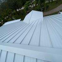 24ga 1.5" Mechanical Seam Regal White  by Total Roofing System The Metal Roof Experts