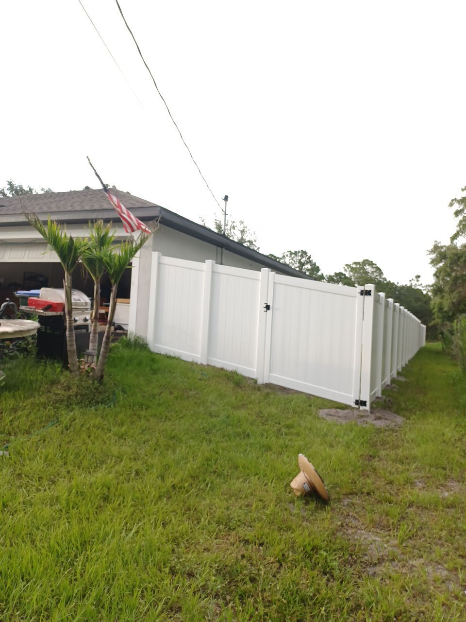 North Port, FL 6ft. Tall White Vinyl Privacy Fence  by Asap fence and gates, LLC