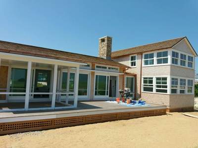 Copper Gutters Installed by Gutter Pro on Morris Island in Chatham, MA