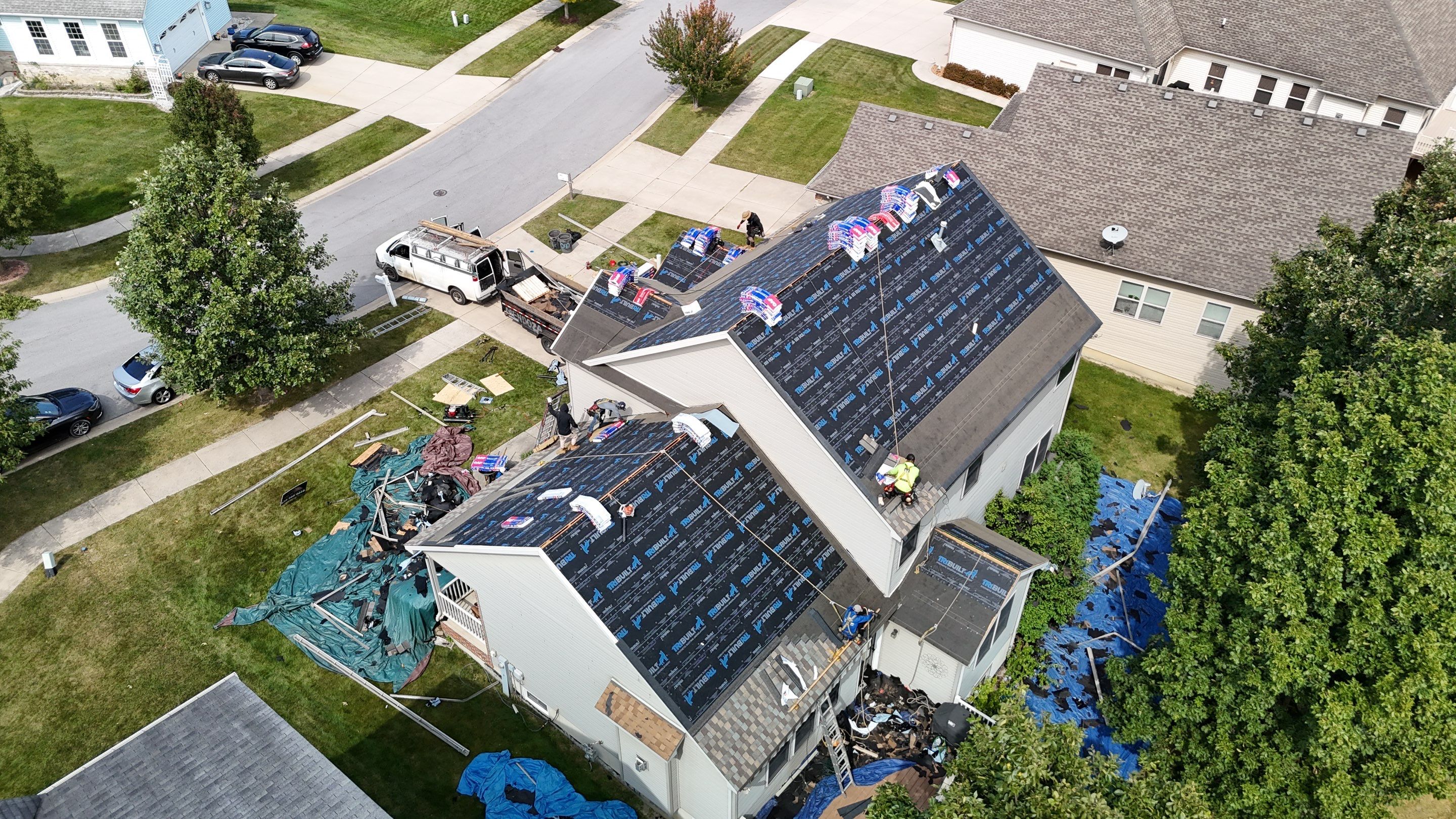 Roof replacement by Optimal Home Improvement 