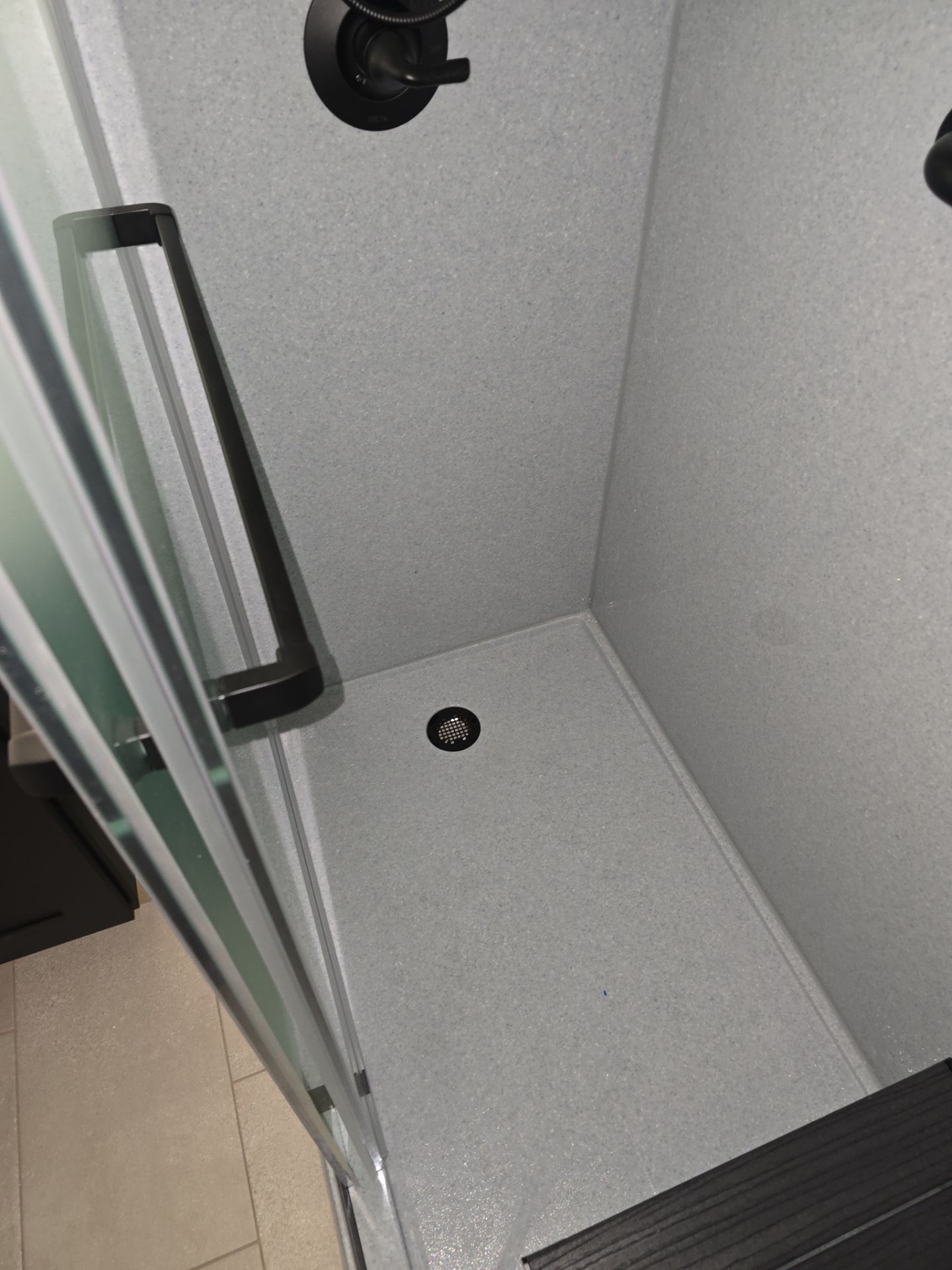 Small bathroom remodel with class! by The Shower Company