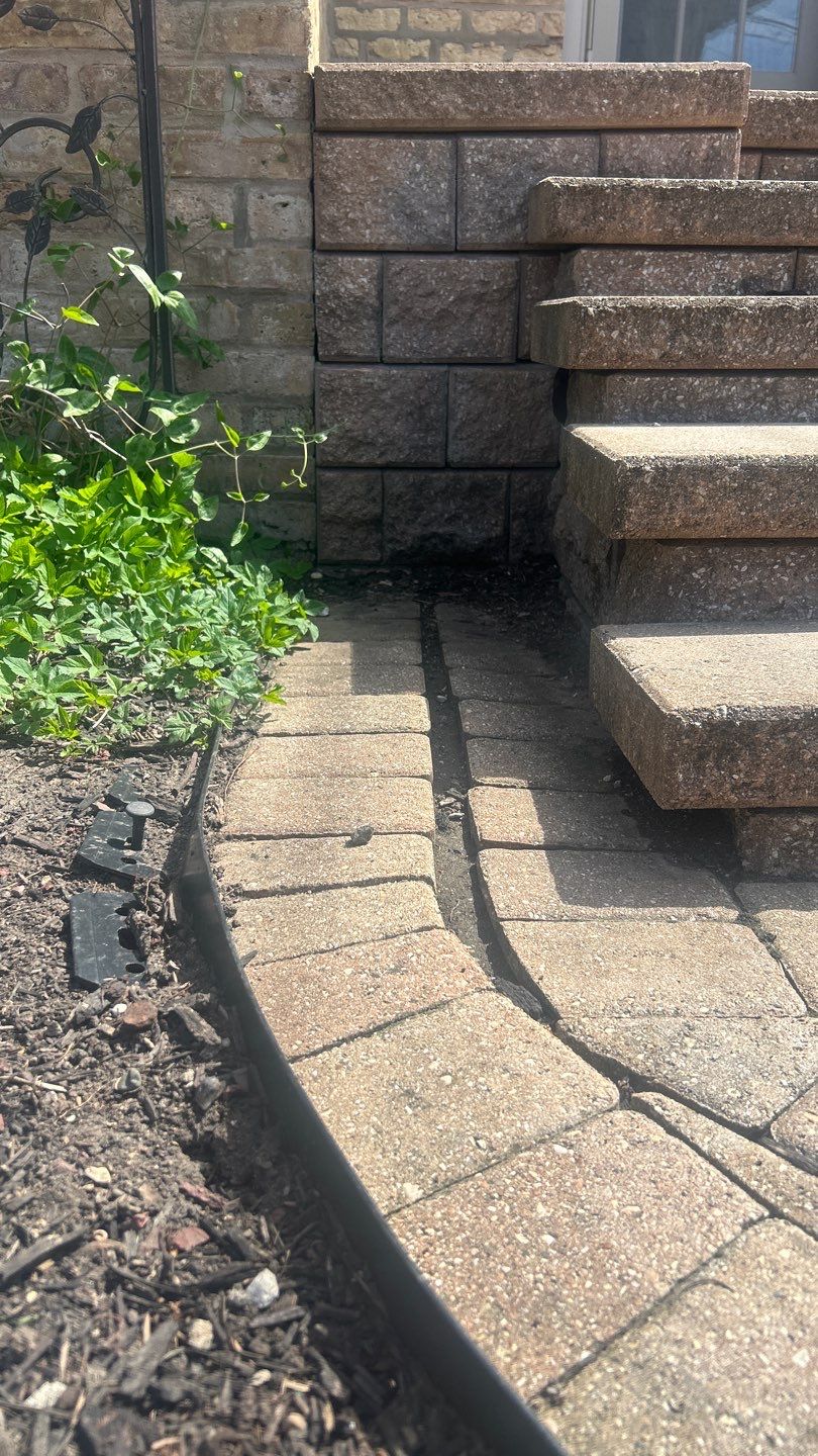 Brick repair, CSS, and stone cleaning by Northern Power Washing LLC.