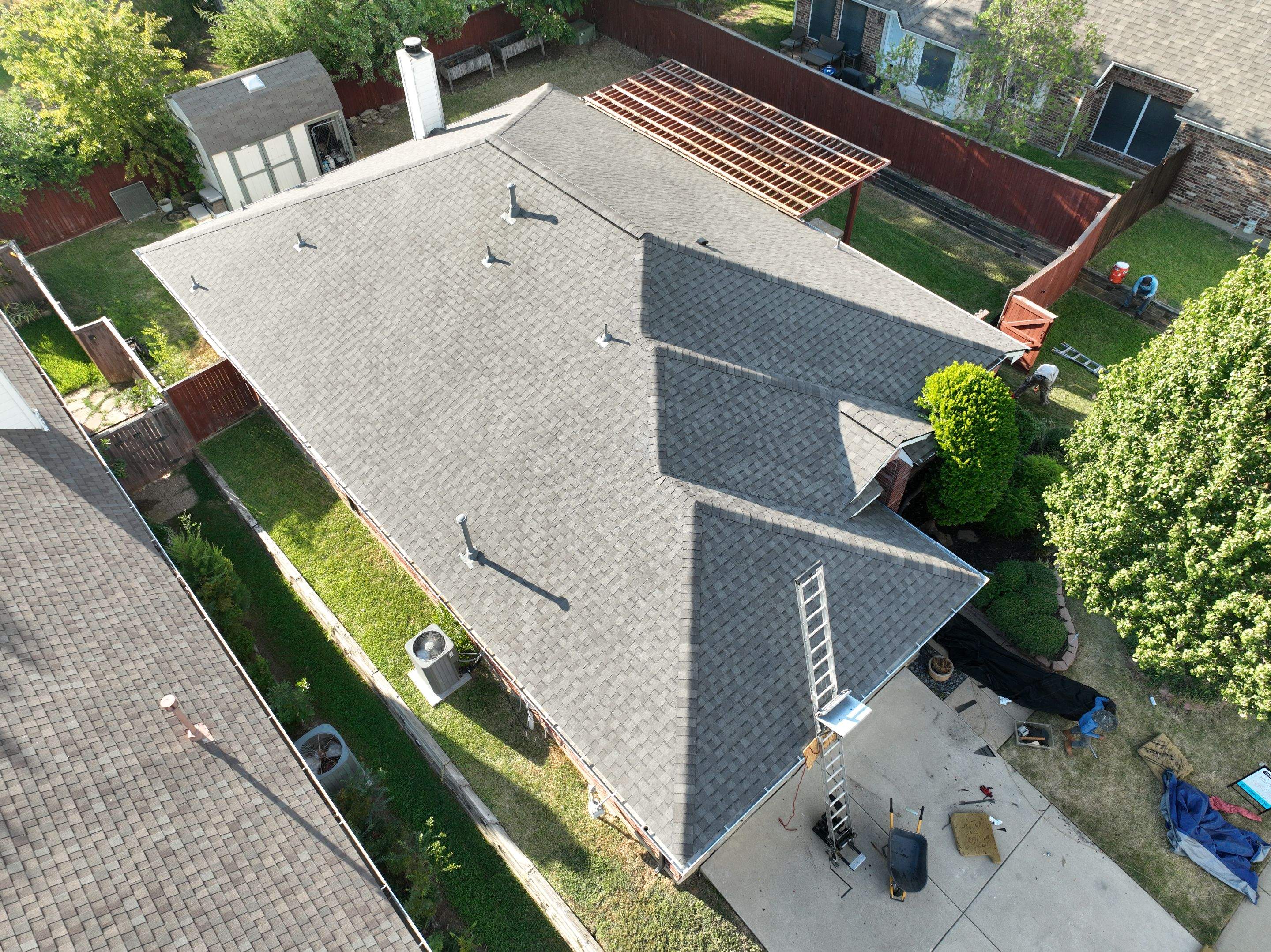 Residential Roofing Installation using TAMKO Titan Weathered Wood by OneSource Roofing and Restoration