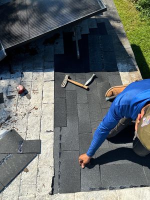 Residential Roofing Repair using Owen's Corning Duration (Lifetime) Shingles