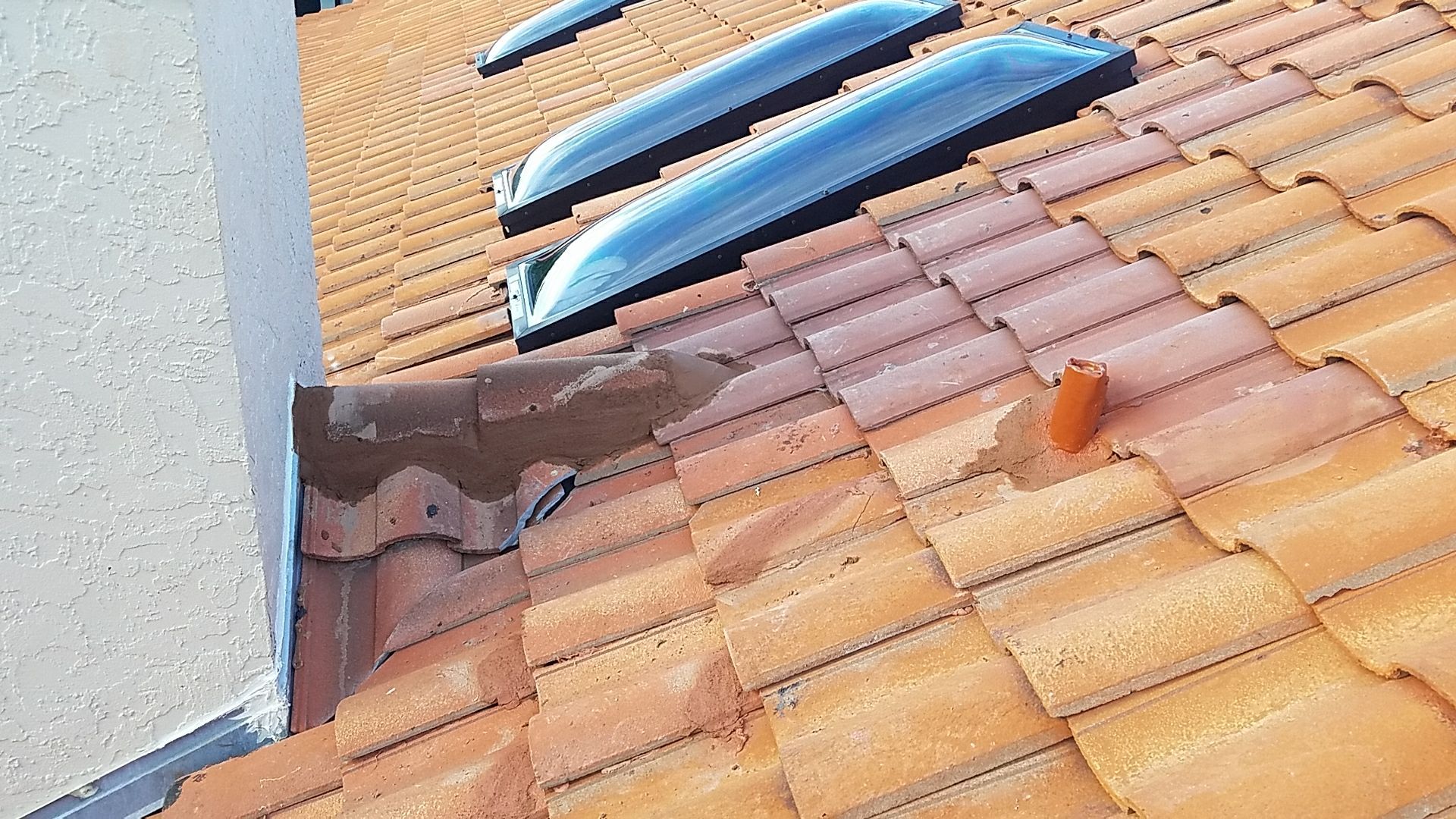 Tile Roof Repair and Skylight Replacement in Palm Beach Gardens by Aastro Roofing