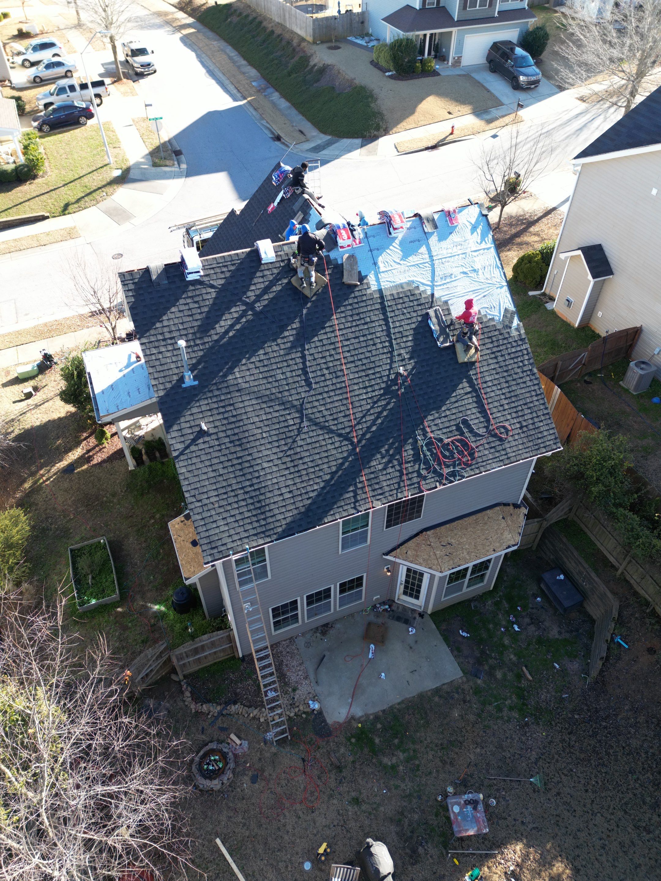 Project in Fuquay-Varina- GAF Timberline HDZ Charcoal by Pro Performance Roofing