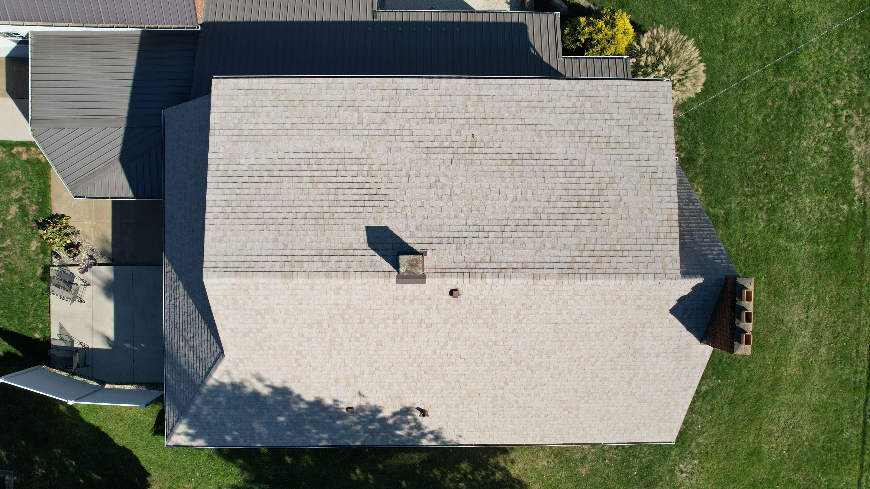 Atlas Pinnacle, Color, Cool Sand, Drip Edge, Color, Royal Brown by Eagle Eye Roofing