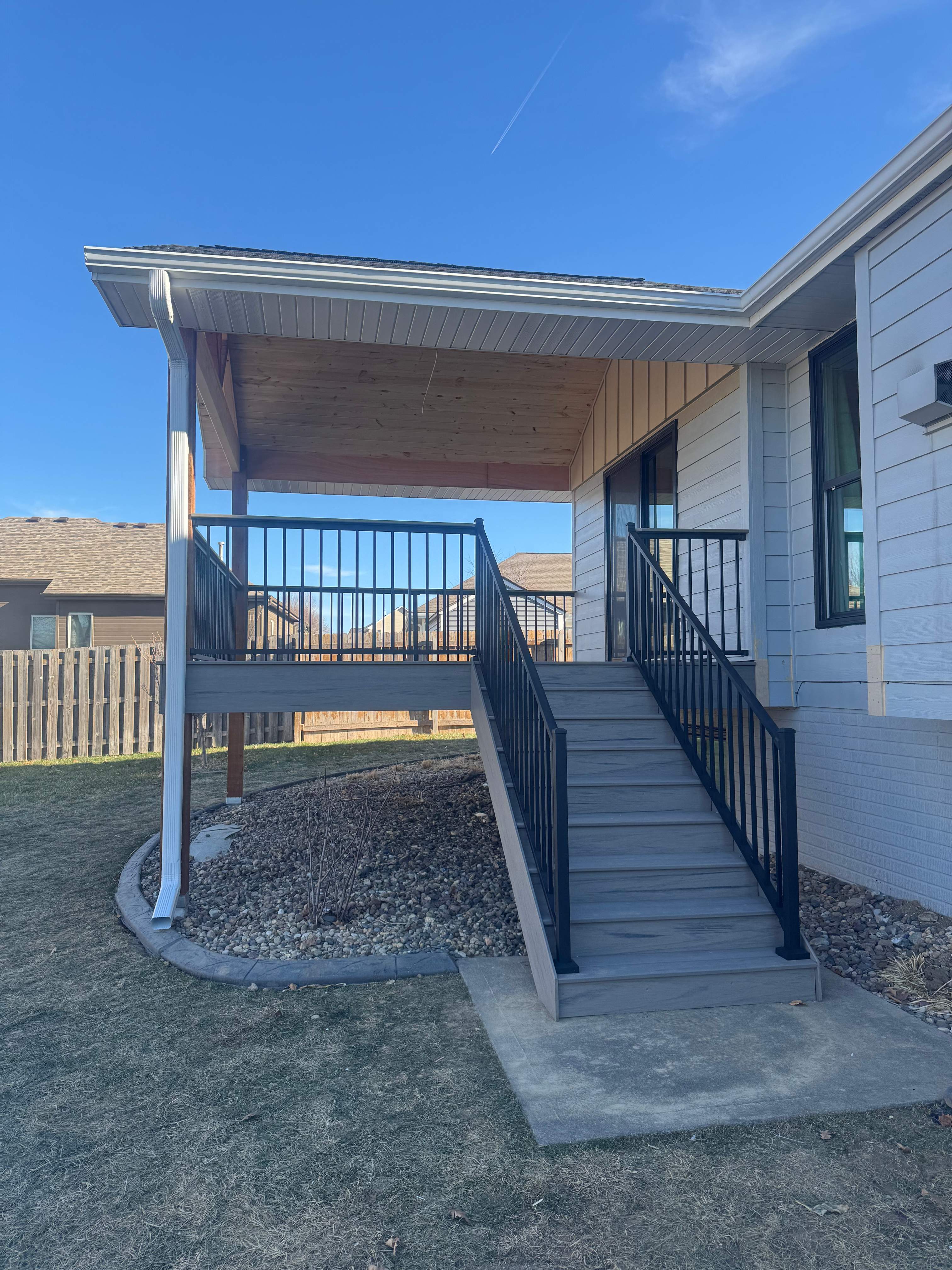 Covered Deck Addition by EAGLE EYE ENTERPRISES
