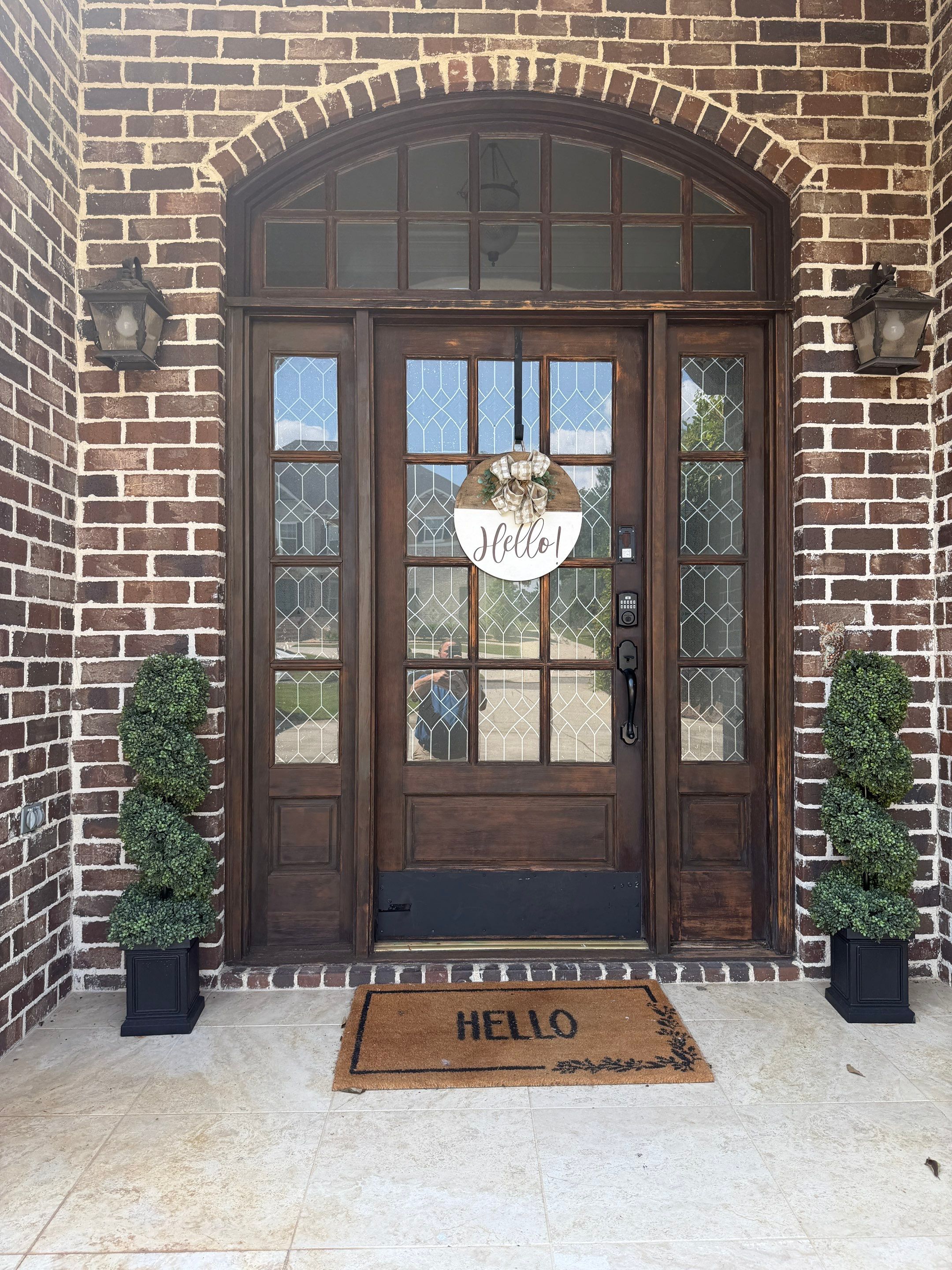 Front Entry Door Painting with Sherwin-Williams Sealskin in Evans by Fresh Coat Painters of Augusta