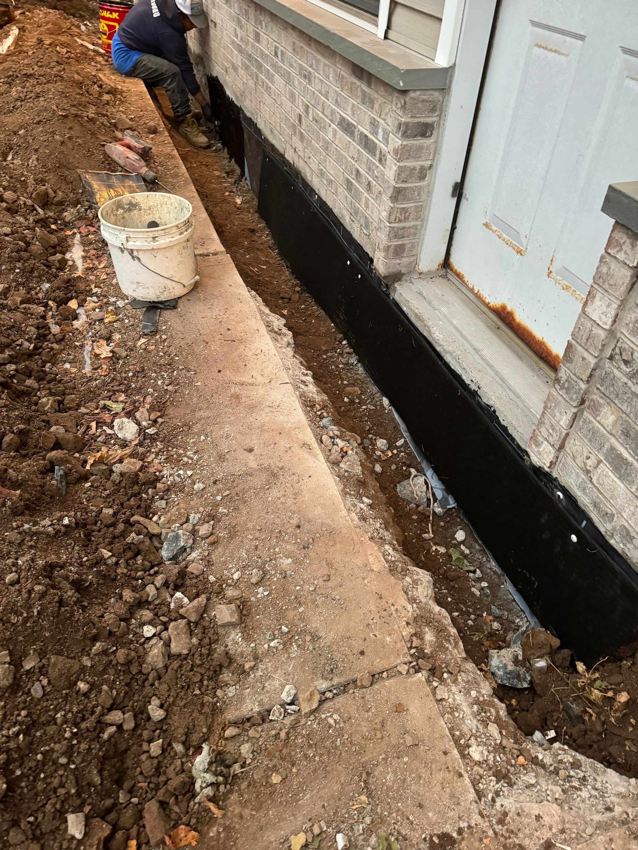 Exterior Spee-D Drain and Waterproofing by Pure Service Pro, LLC 