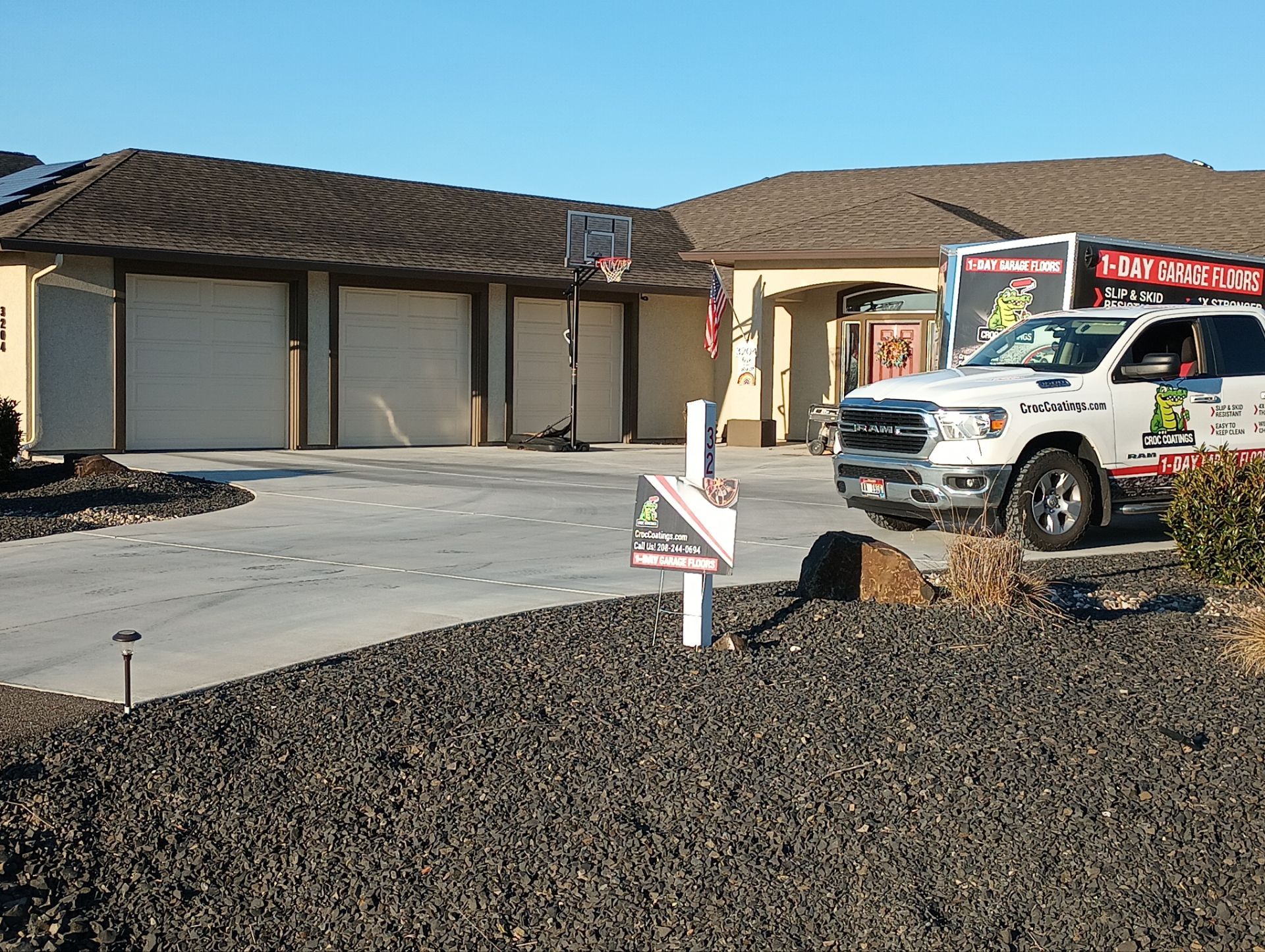 Patio Transformation using Driftwood by Croc Coatings, LLC