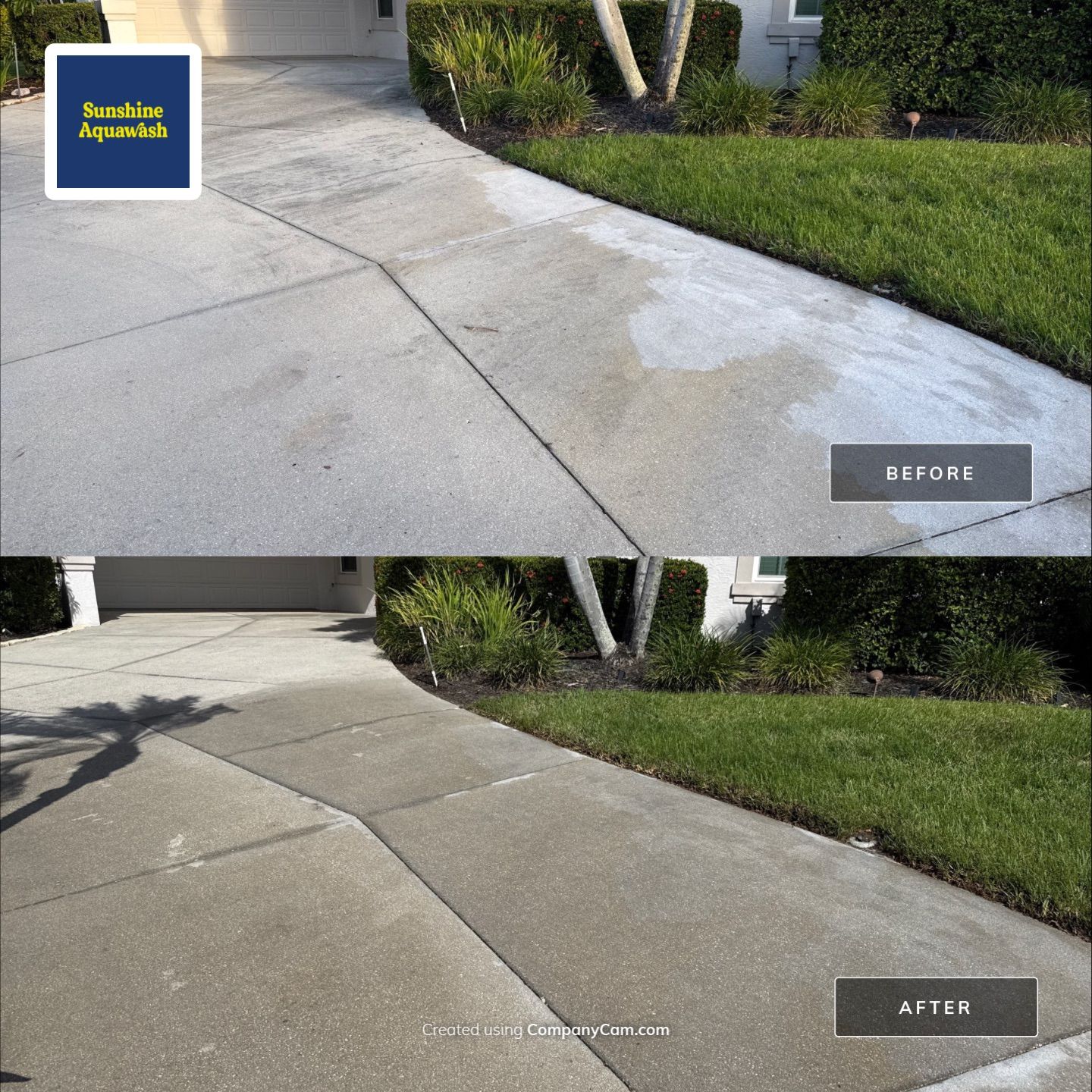 Driveway Cleaning at The Inlets Bradenton by Sunshine AquaWash