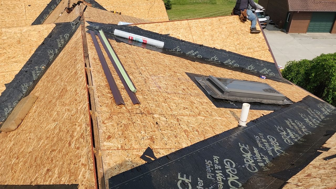 Residential Roofing Installation using GAF timberline HDZ shingles by Gellings Roofing & Siding
