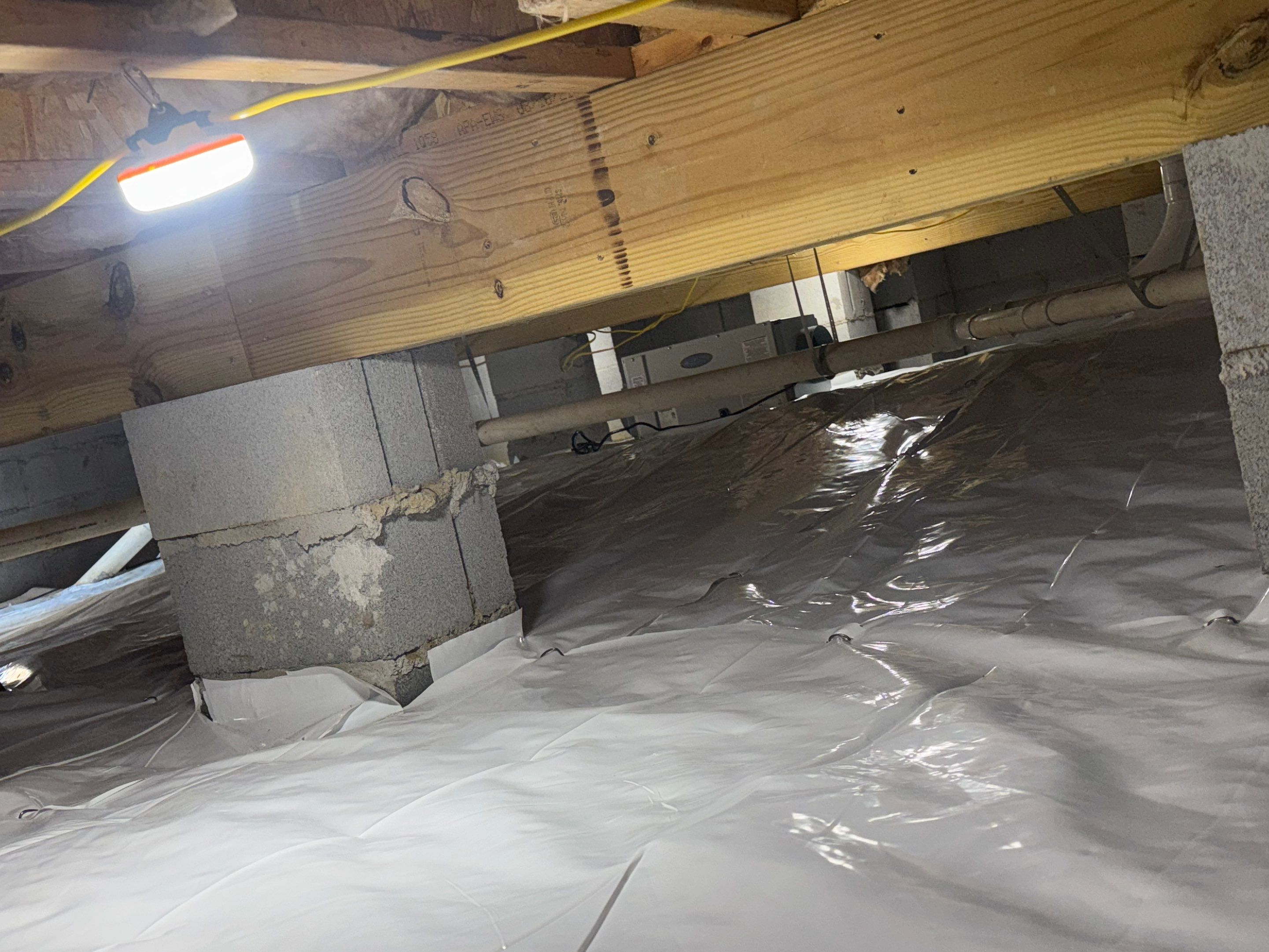 Project in Franklin by Patriot Crawl Space Repairs