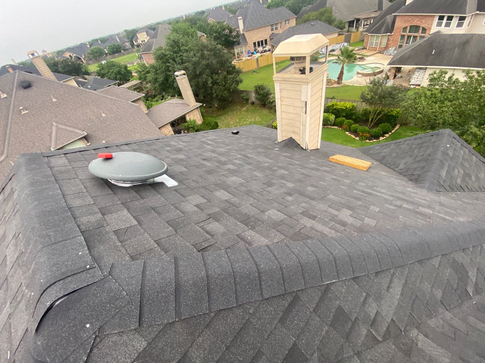 Residential Roofing Installation using Owen's Corning Duration (Lifetime) Shingles by Roof Repair Company