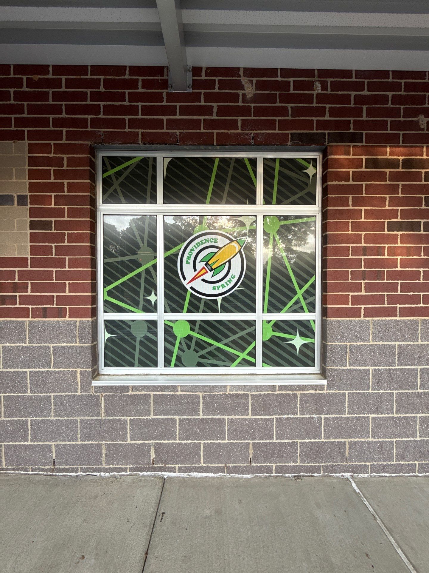 Providence Spring Elementary - Custom Window Safety Film Installation by QC Signs and Graphics