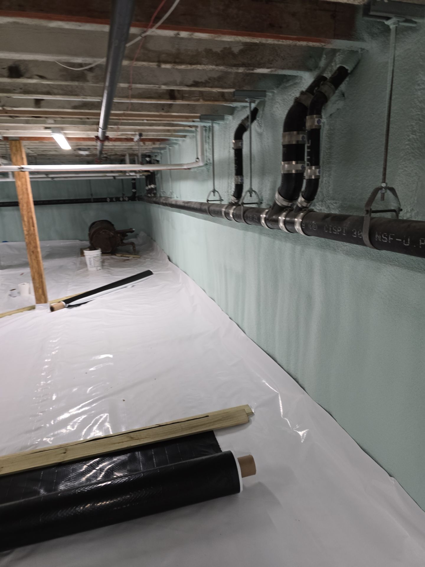 Crawl Space Encapsulation using Closed Cell Spray Foam by NYS Foam & Energy