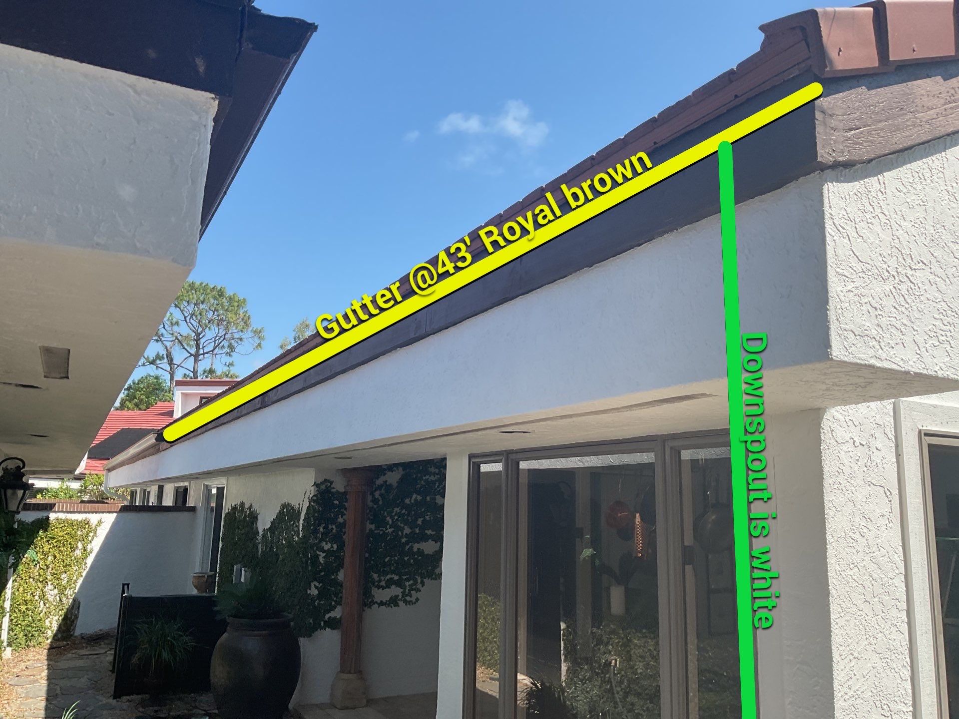 Brown Seamless Gutters using Royal Brown in Fort Myers FL by Gutter Professors