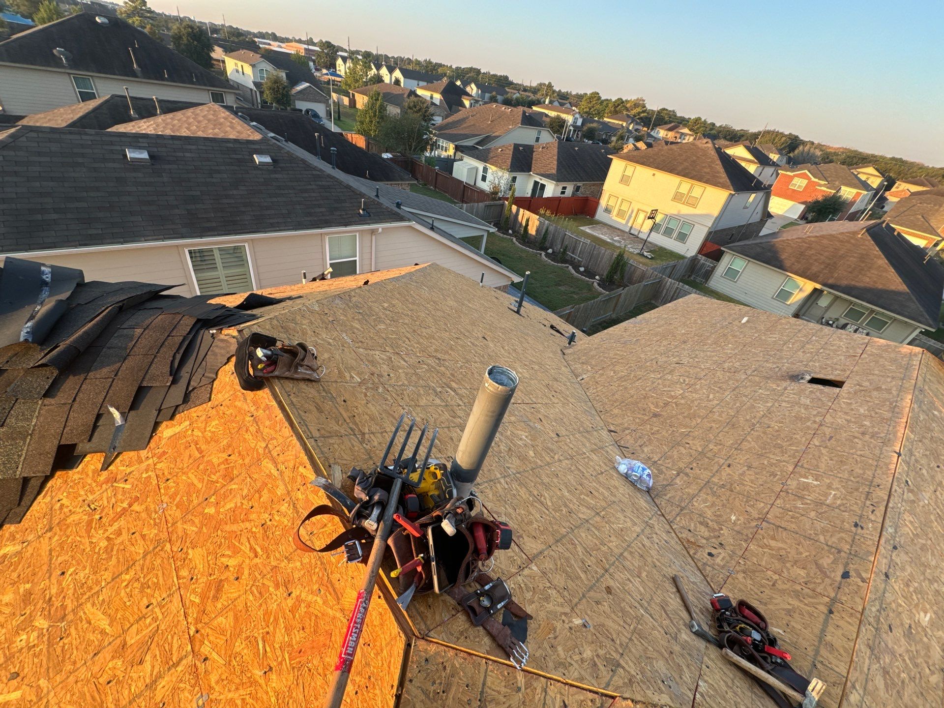 Residential Roofing Installation using Owen's Corning Duration (Lifetime) Shingles by Roof Repair Company