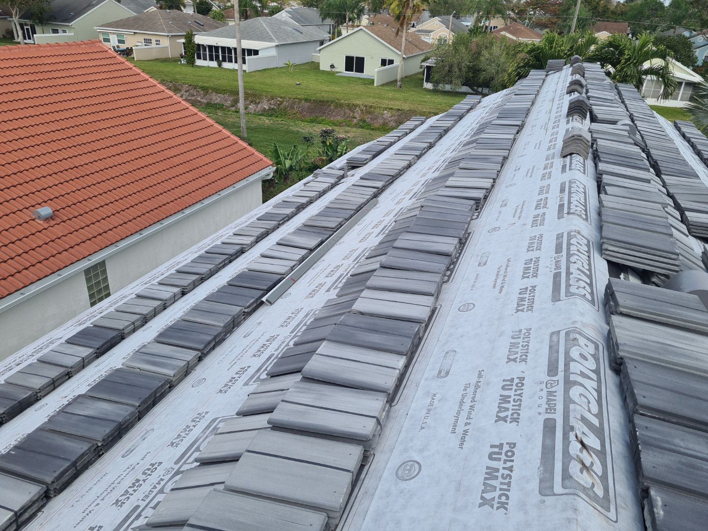 Residential Roofing Installation using Eagle Roofing Tile by BLUES BROTHERS ROOFING