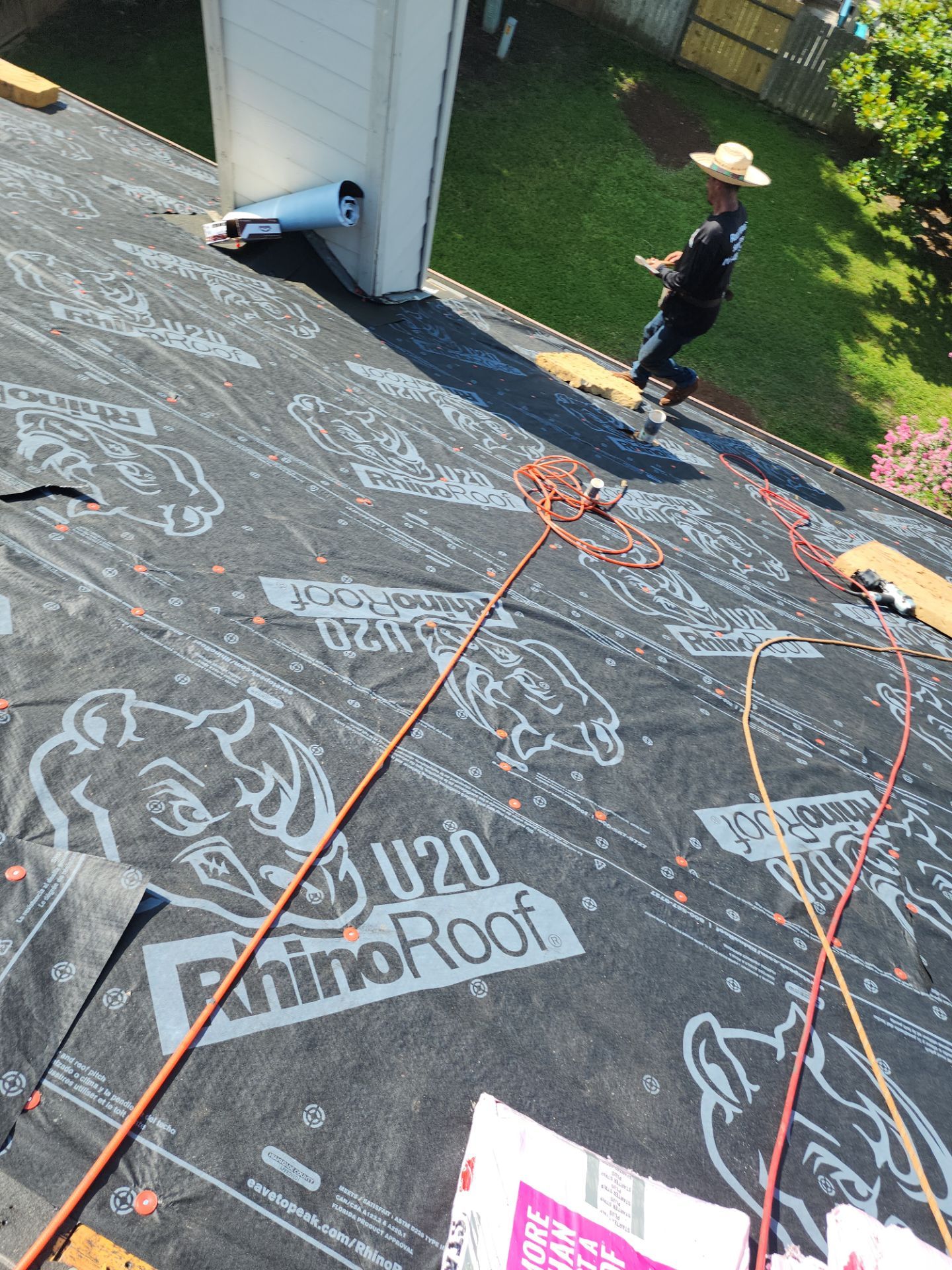 Residential Roofing Installation using Owen's Corning Duration (Lifetime) Shingles by Roof Repair Company