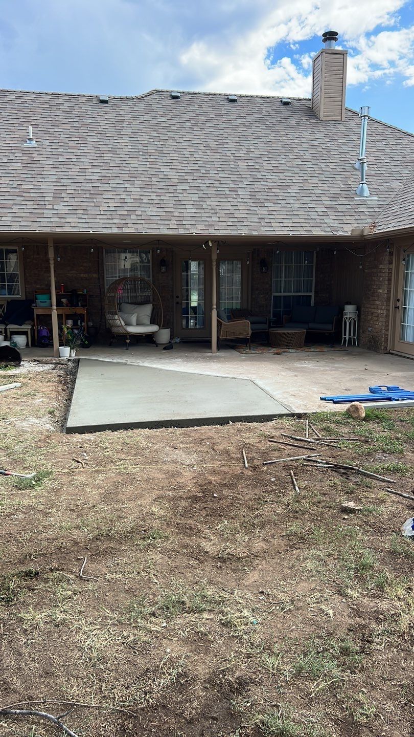 Tree removal , Concrete, Pergola, and sod install  by Clays Services Inc