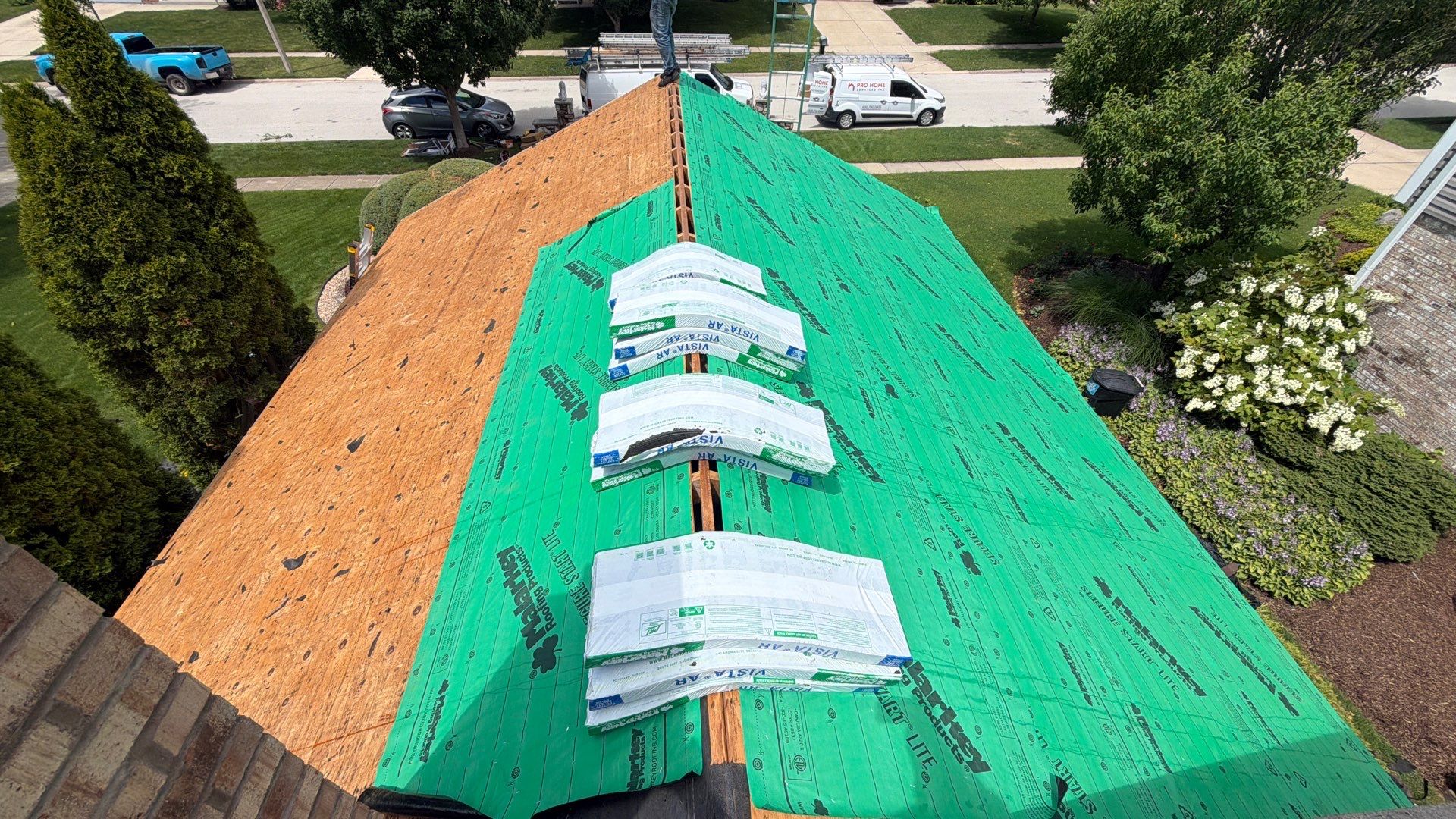 Residential Roofing and LP Smartside Siding Replacement in Woodridge by Pro Home Services Inc