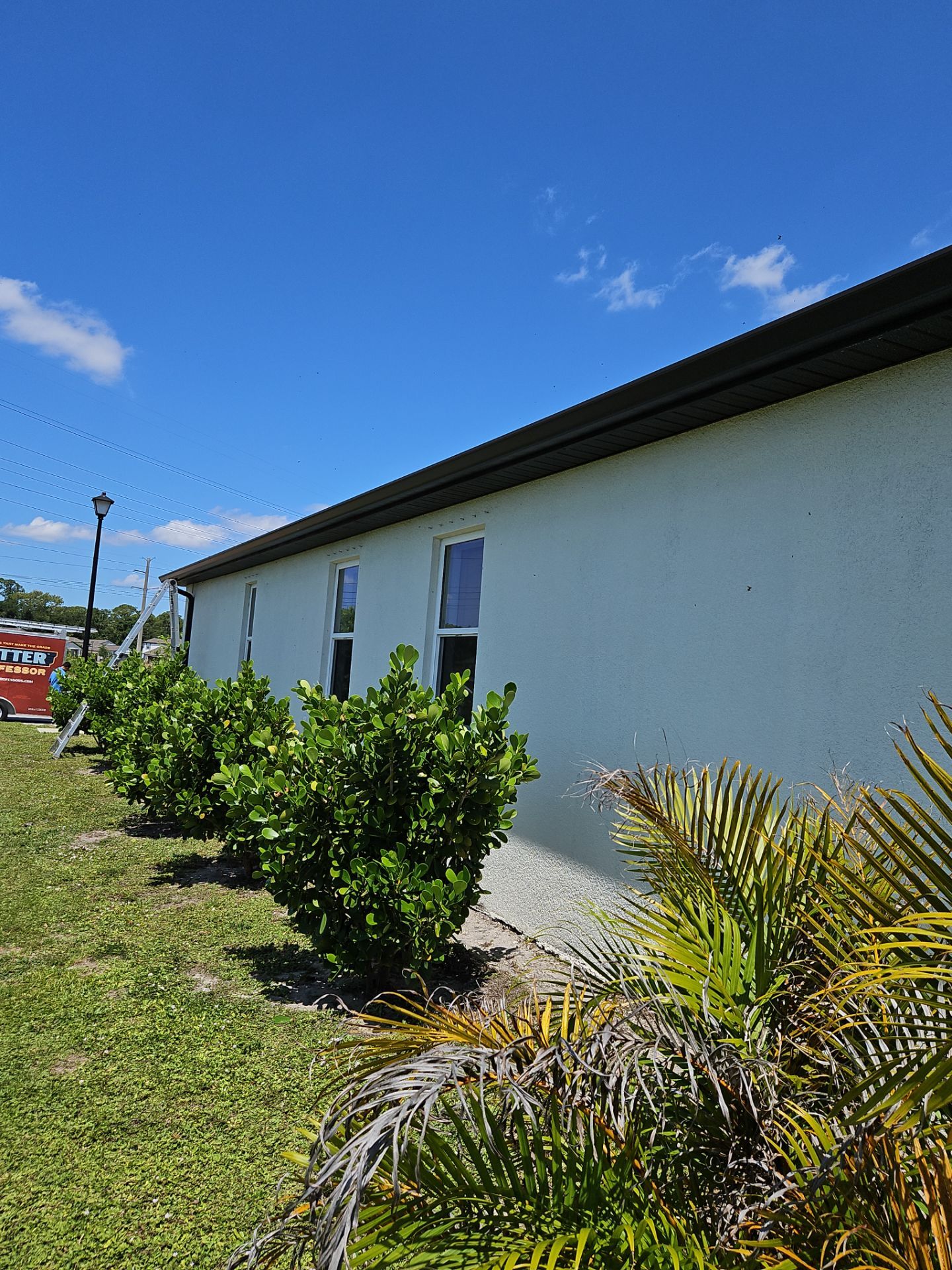 K-Style Seamless Gutter Installation using bronze gutters in Sarasota FL by Gutter Professors
