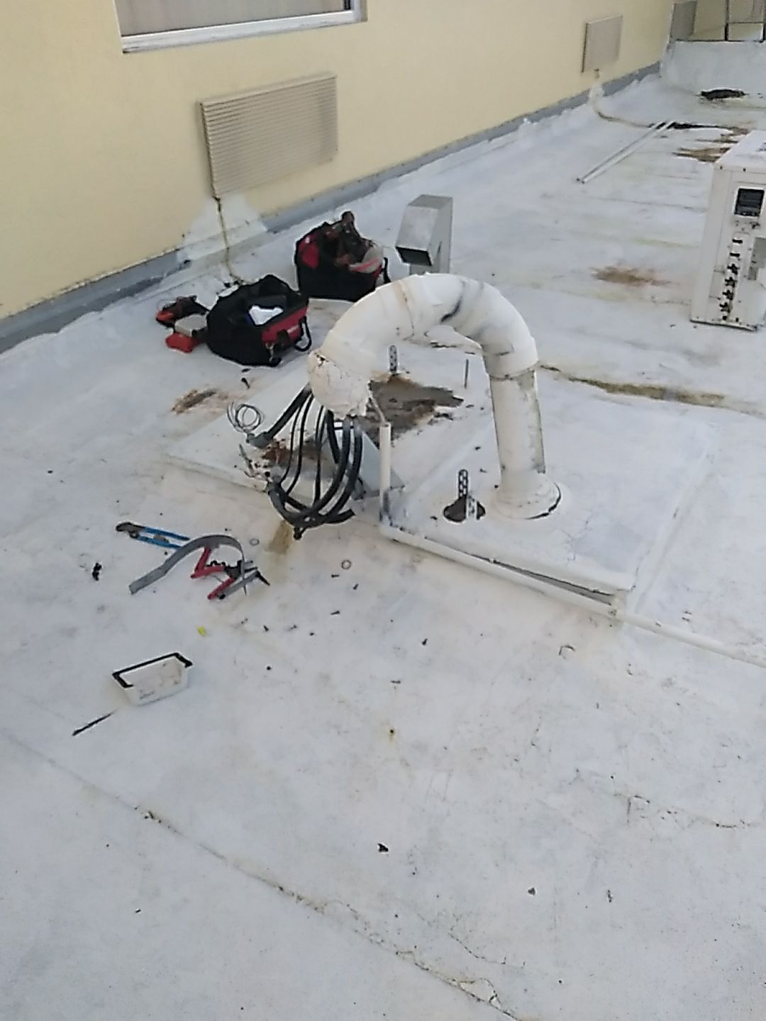 Commercial Flat Roof Repair and HVAC Curb Installation in Boca Raton by Aastro Roofing