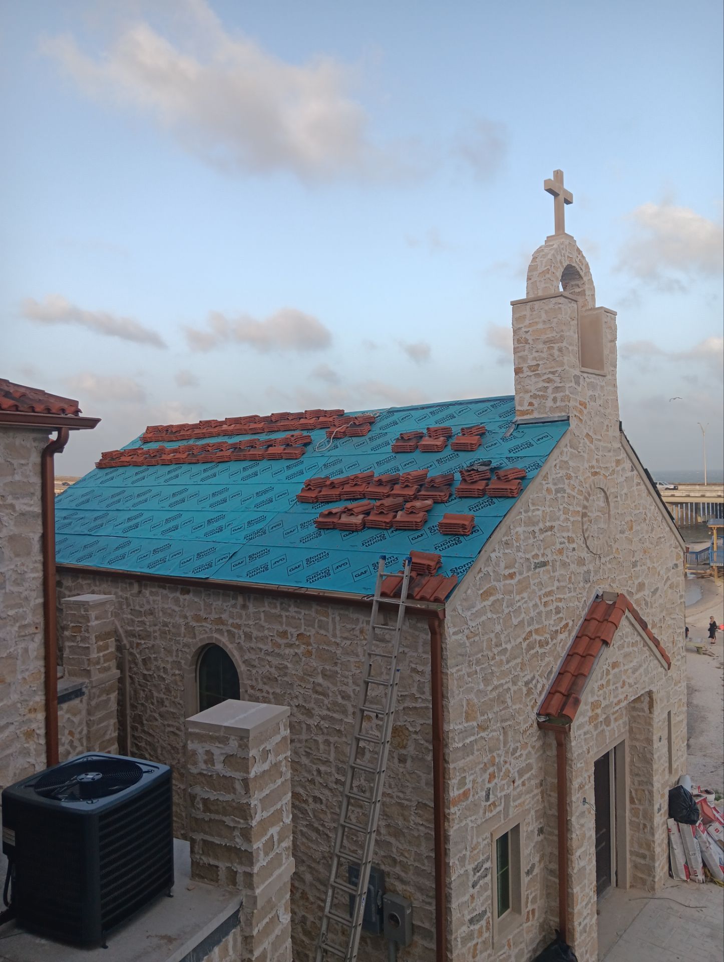 Residential Roofing Repair using tile by Roof Repair Services LLC