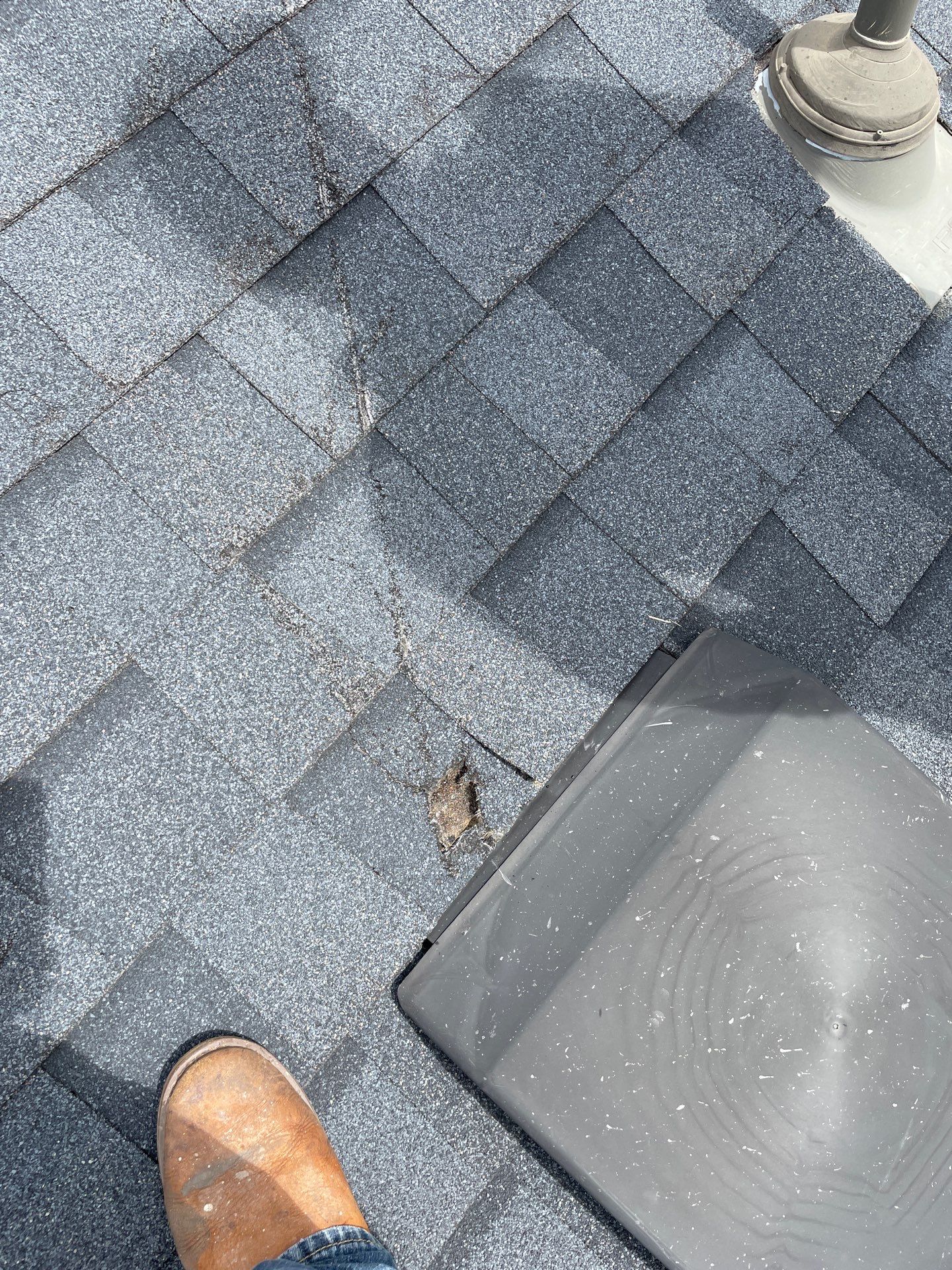 Hail Damage using Owen's Corning Duration (Lifetime) Shingles by Roof Repair Company