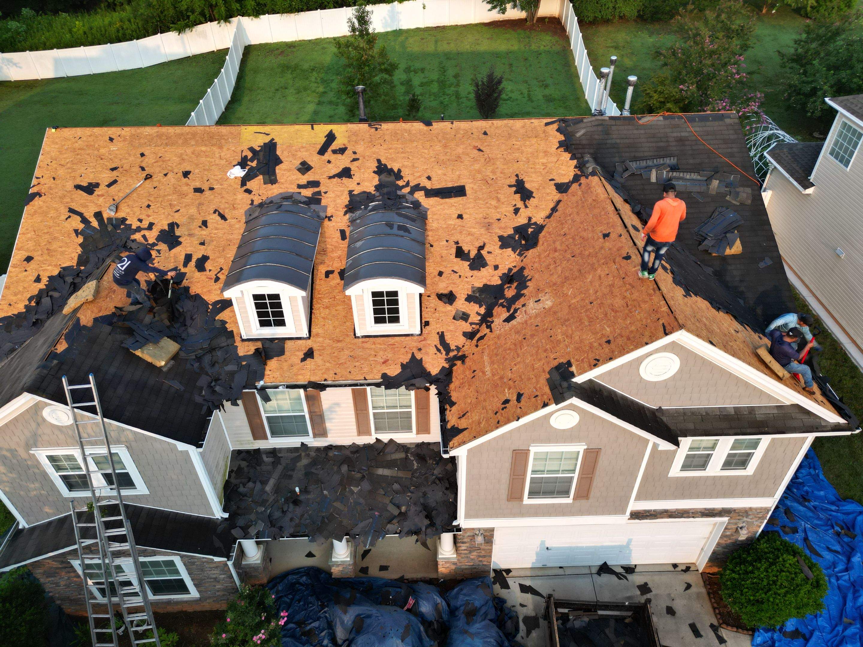 Roof replacement, interior and gutter repair by hail and wind damage by Just Brilliant Restoration JBR