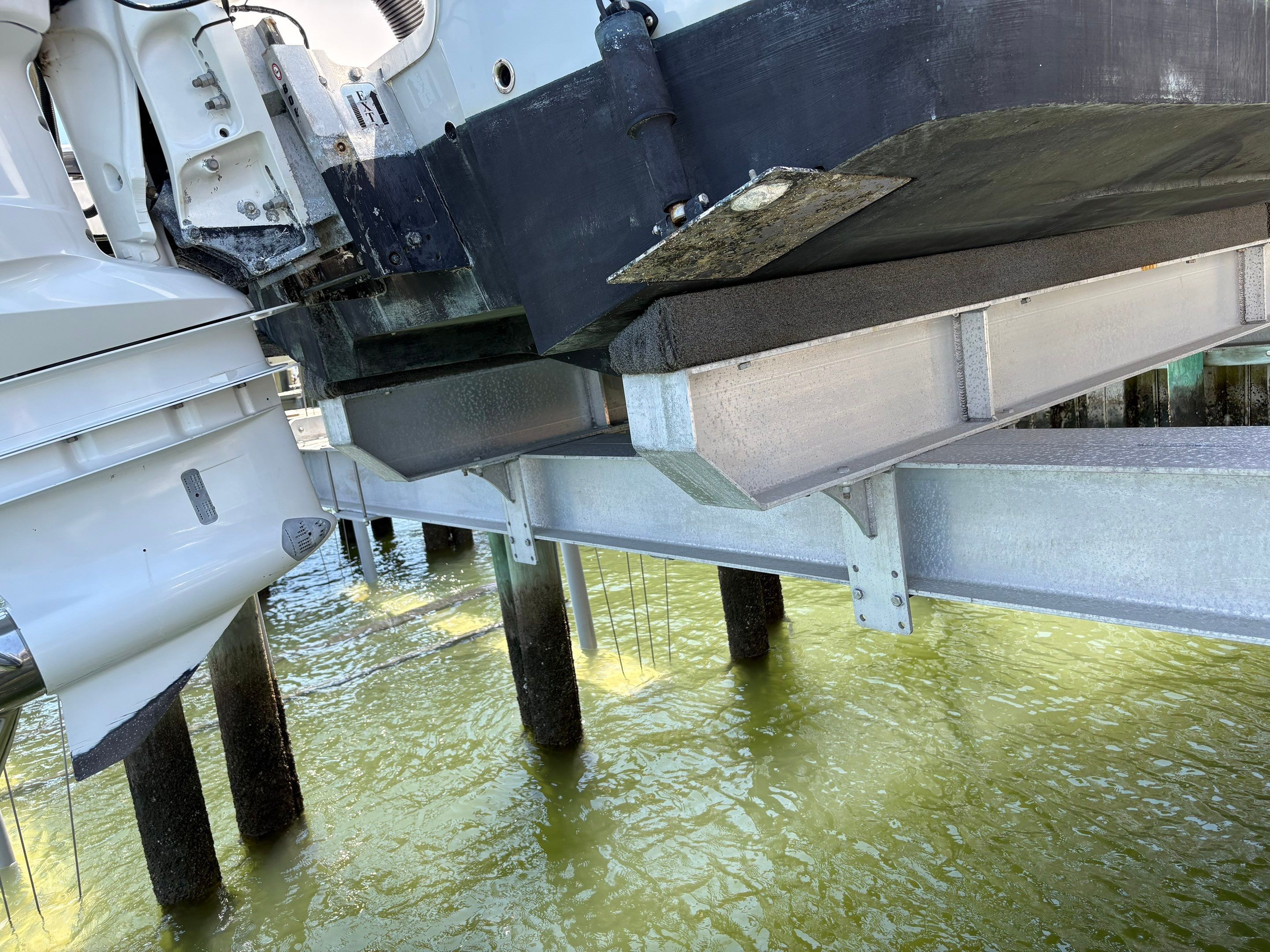 Boat Lift Setup & Adjustment for New Boat by Coastal Boat Lift Repair LLC