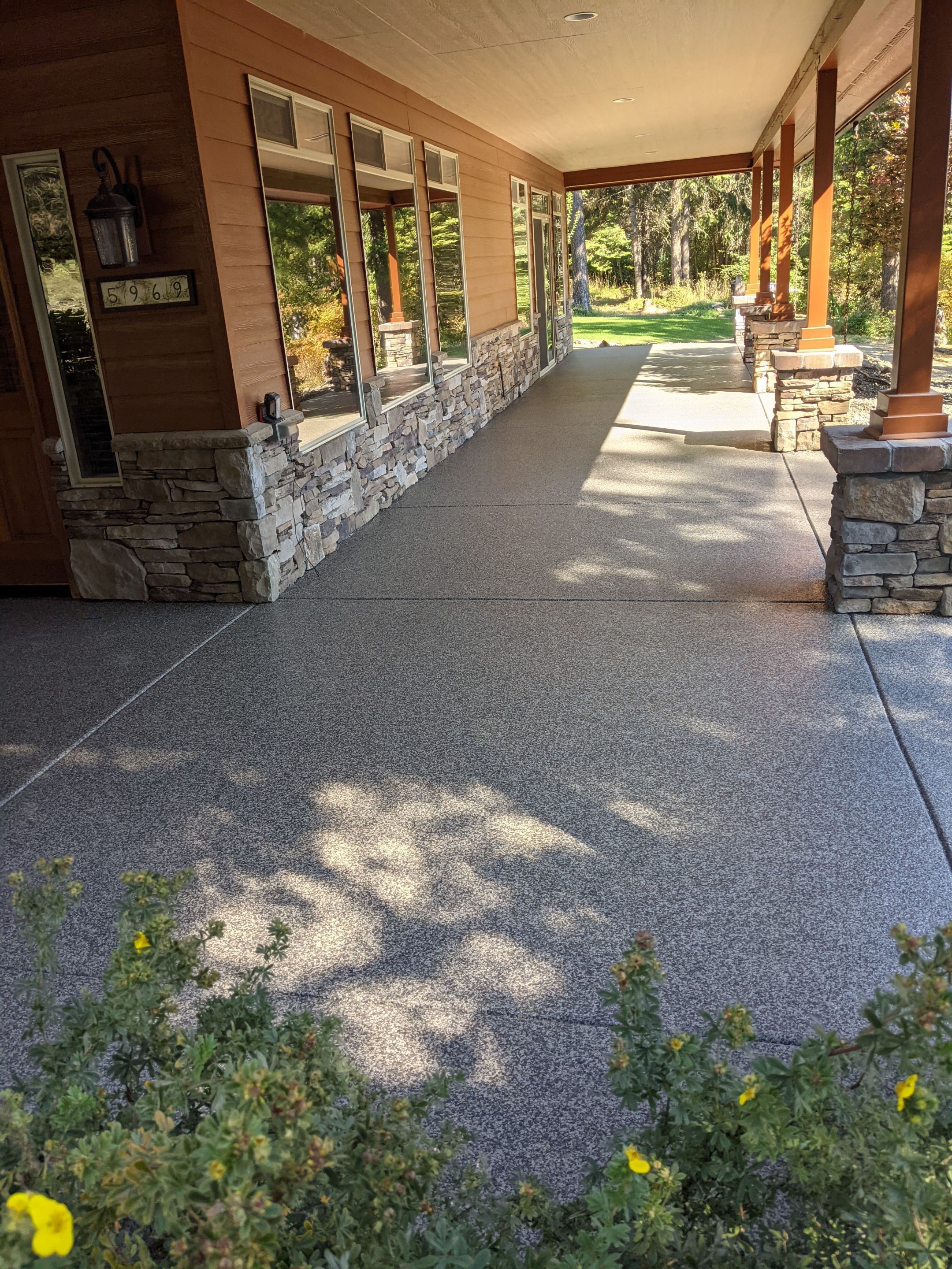 Patio Installation using Echo 1/4" Chip by Croc Coatings, LLC
