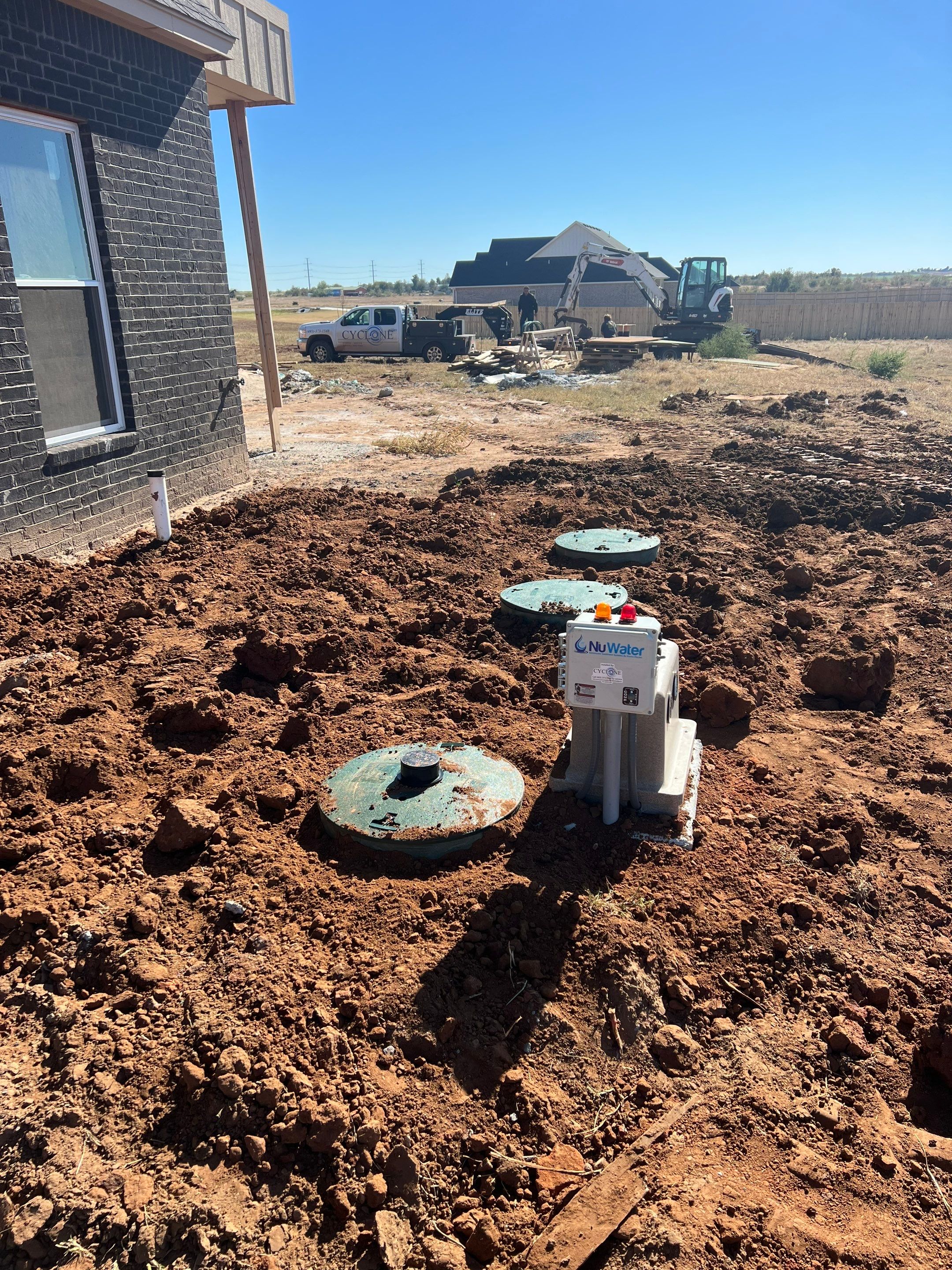 Aerobic System Installation by Cyclone Septics