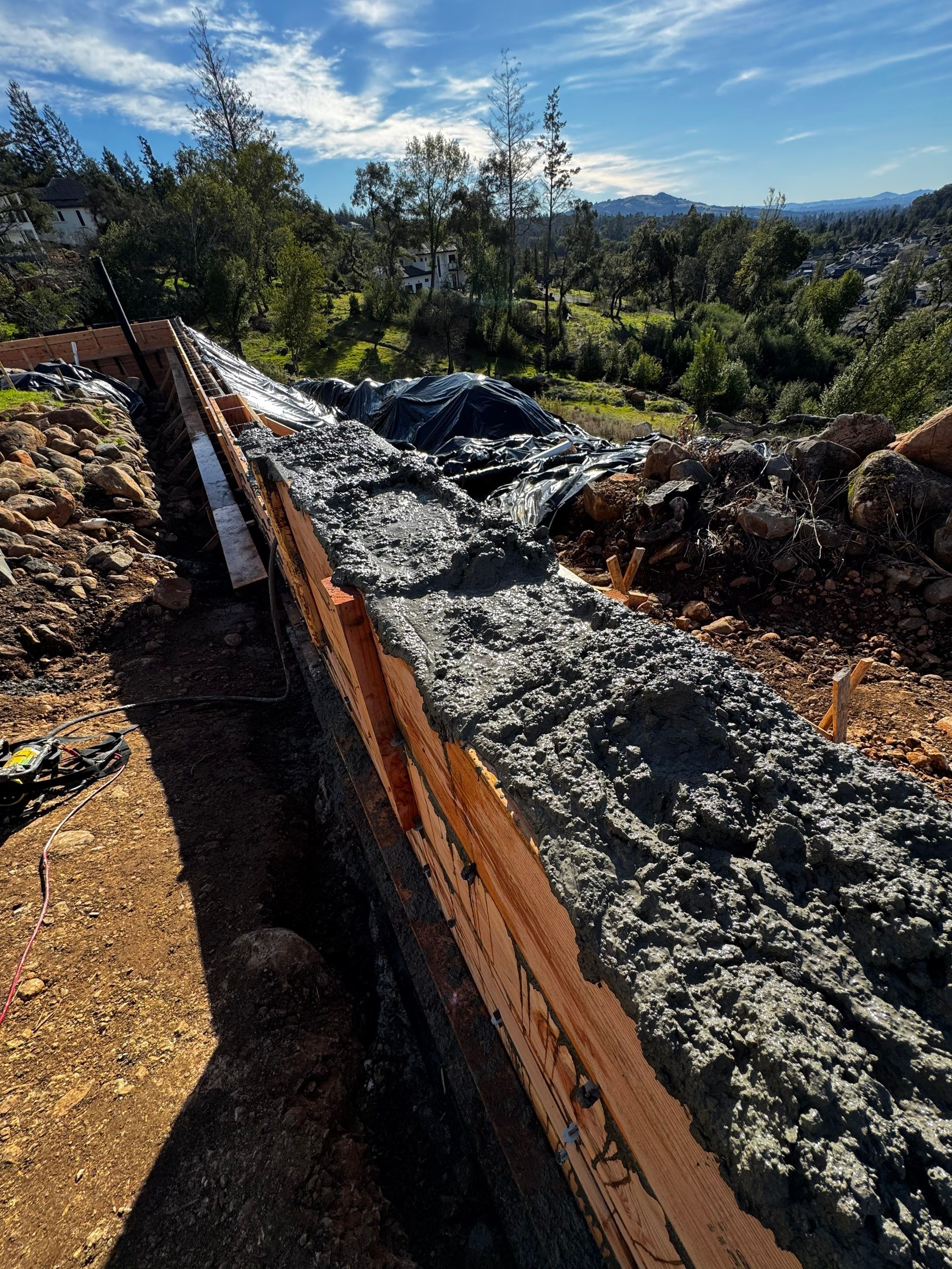 Retaining wall by JRS Construction