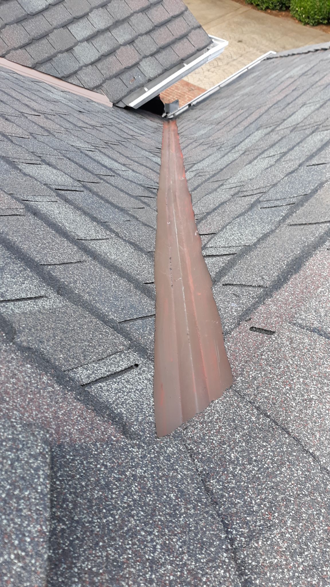 Residential Designer Roofing Installation with custom accent Copper Valleys. Calhoun GA by Georgia Roof Advisors